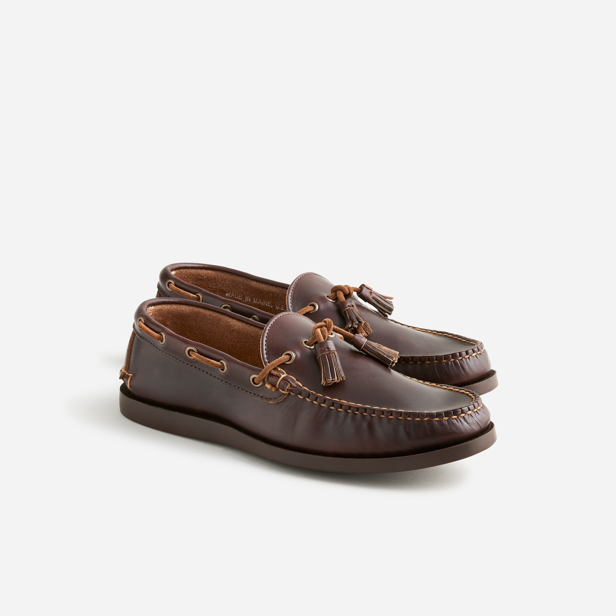 mens Rancourt &amp; Co. X J.Crew Gilman tassel camp mocs