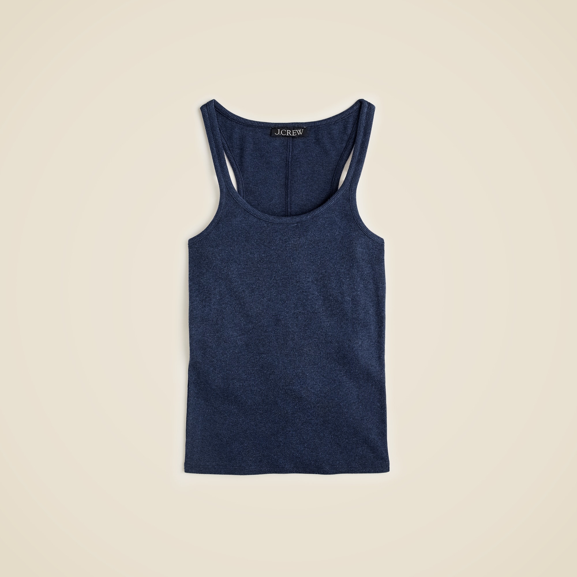 womens Fine rib racerback tank top