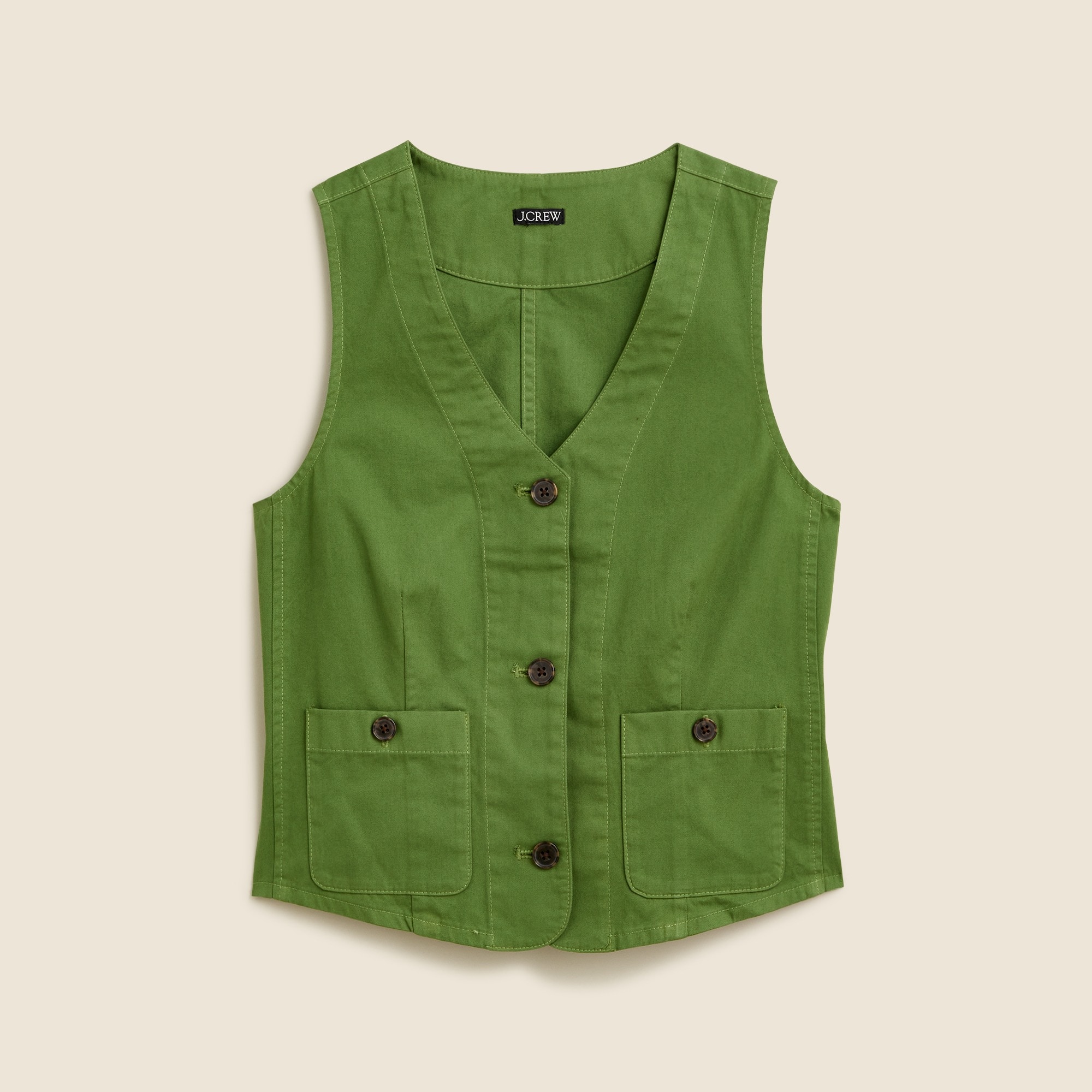  Patch-pocket chino vest