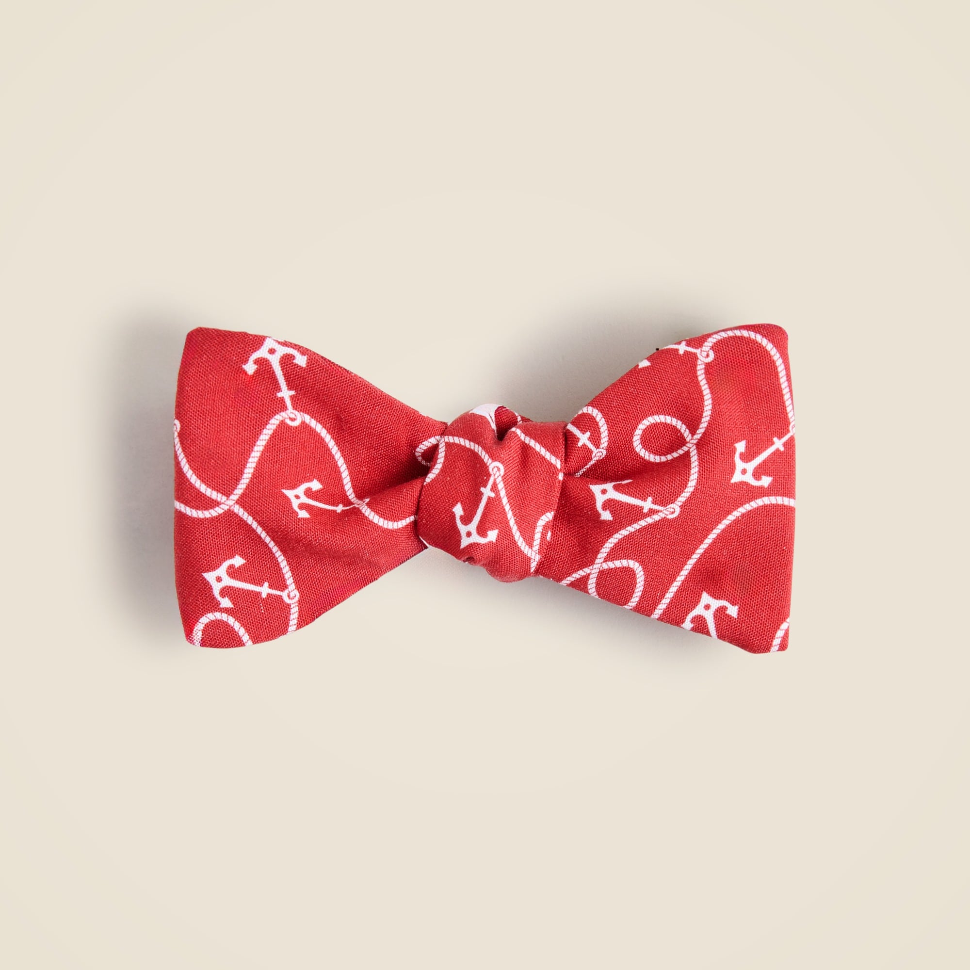  Silk bow tie in anchor print