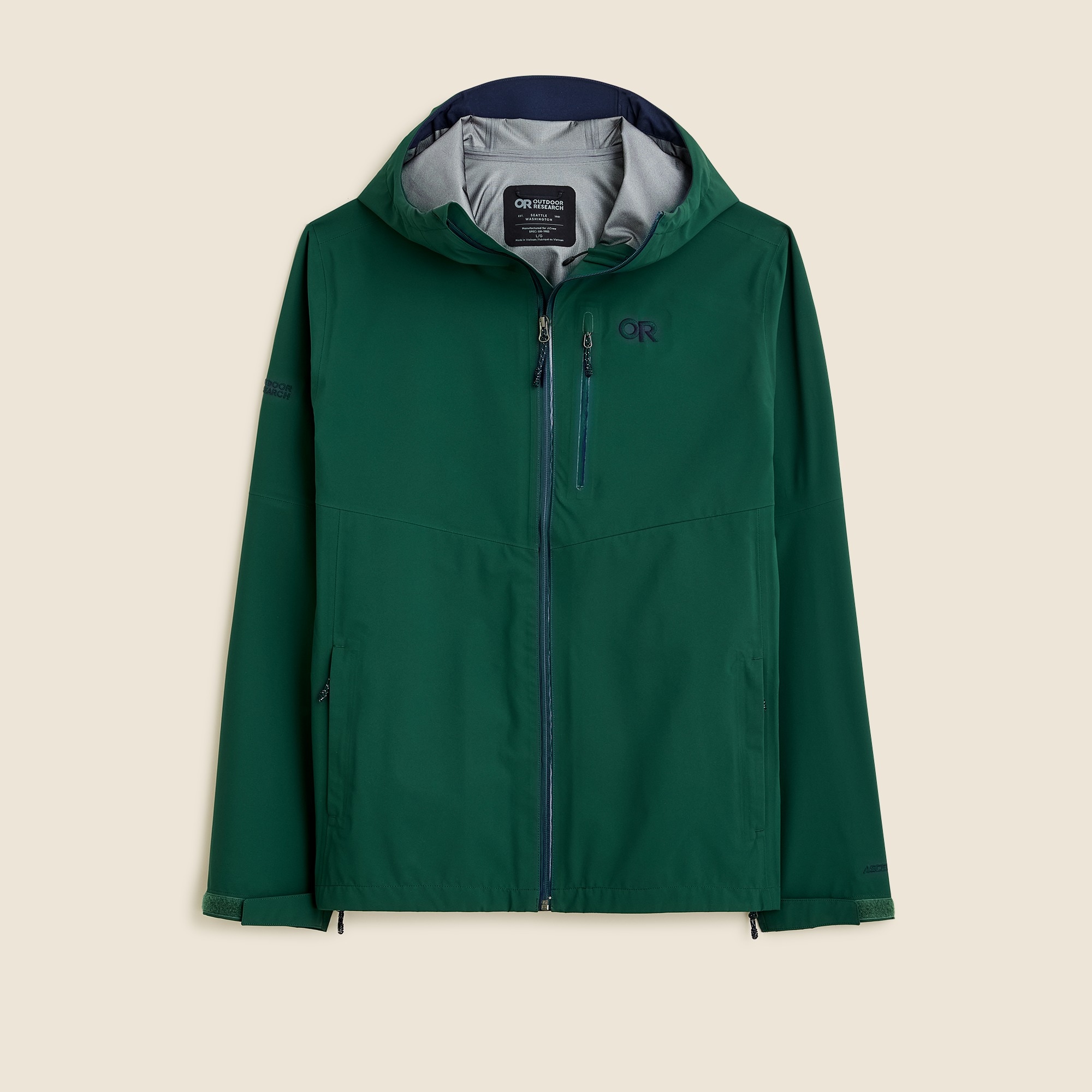 mens Outdoor Research&reg; X J.Crew Foray 3L rain jacket