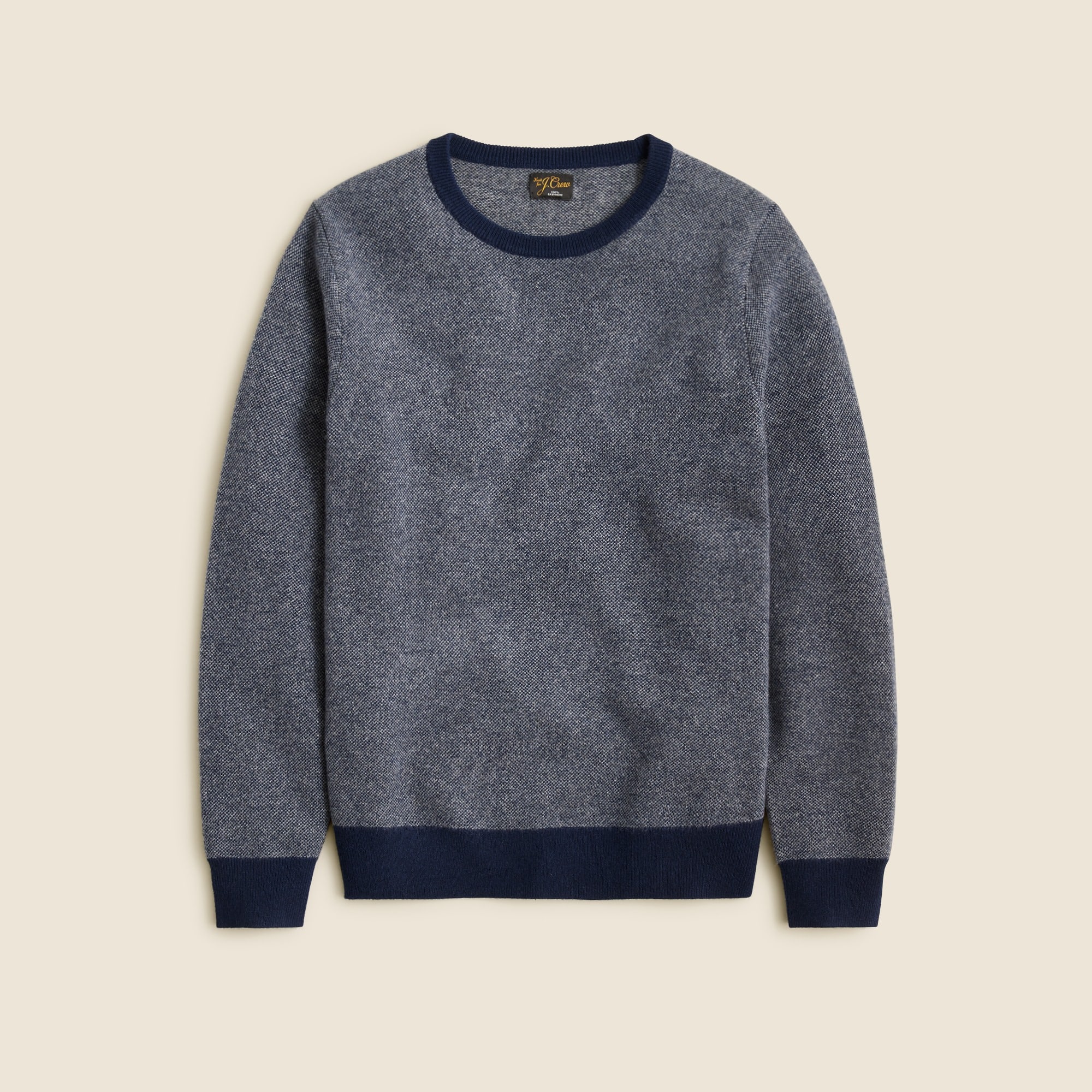 mens Cashmere sweater in bird's-eye