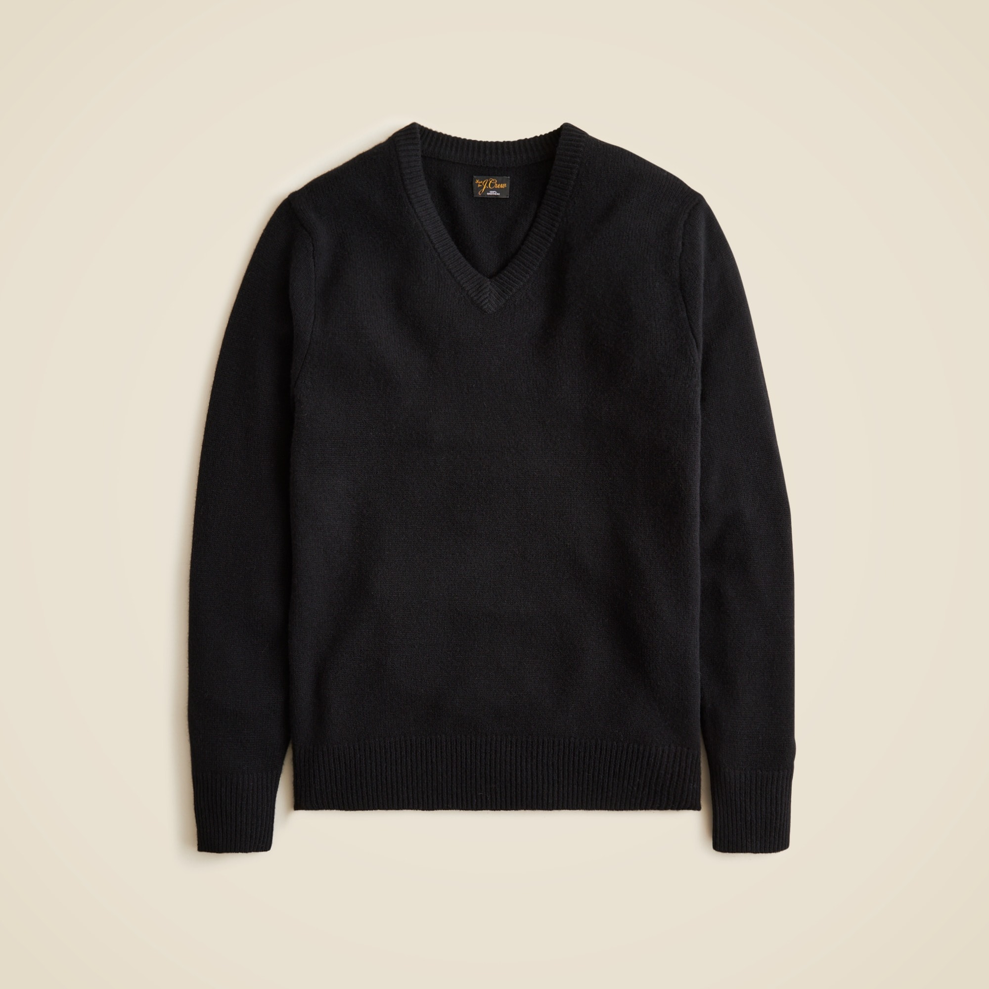 mens Relaxed midweight cashmere V-neck sweater