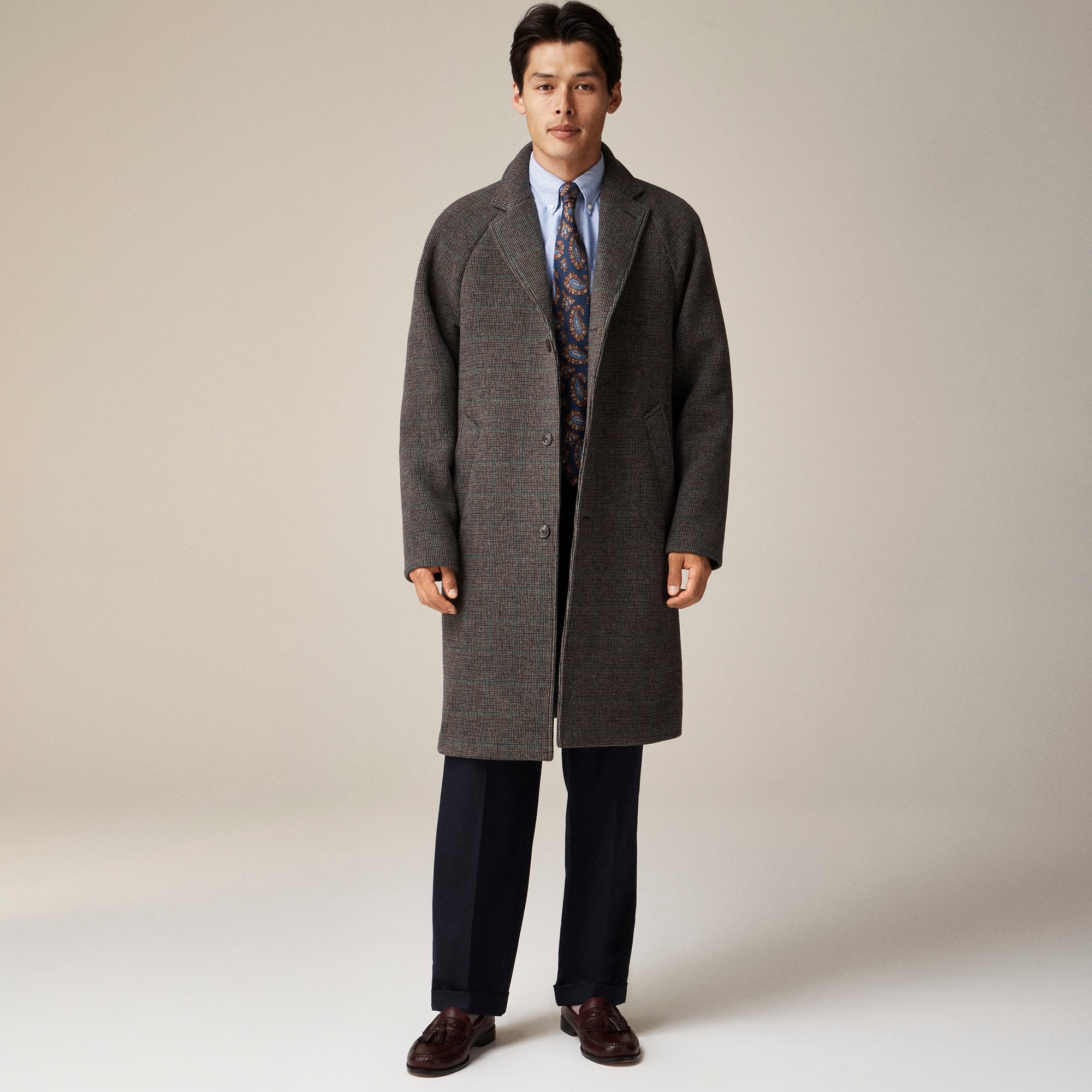 mens Rivington topcoat in wool blend