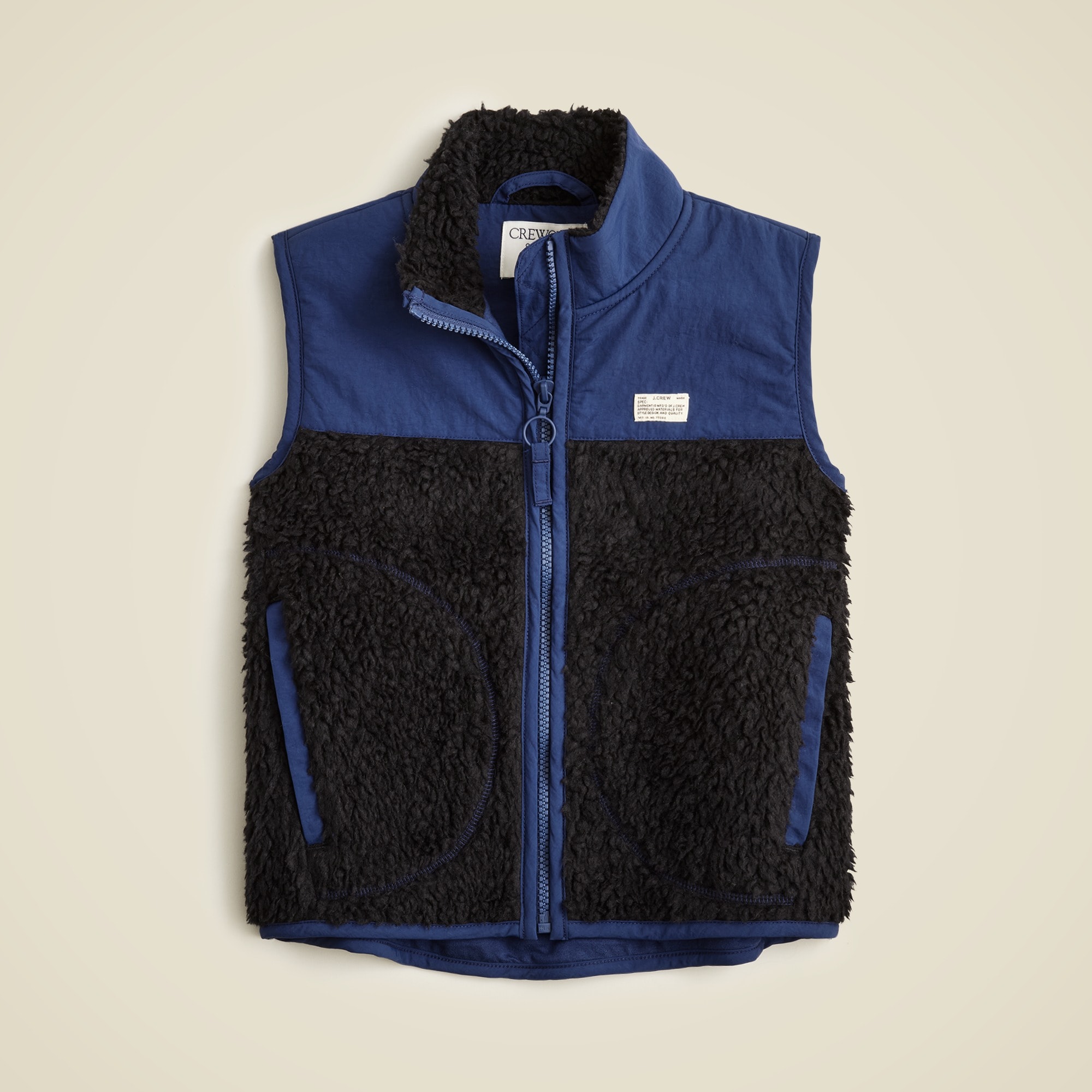 boys Kids' colorblock sherpa vest