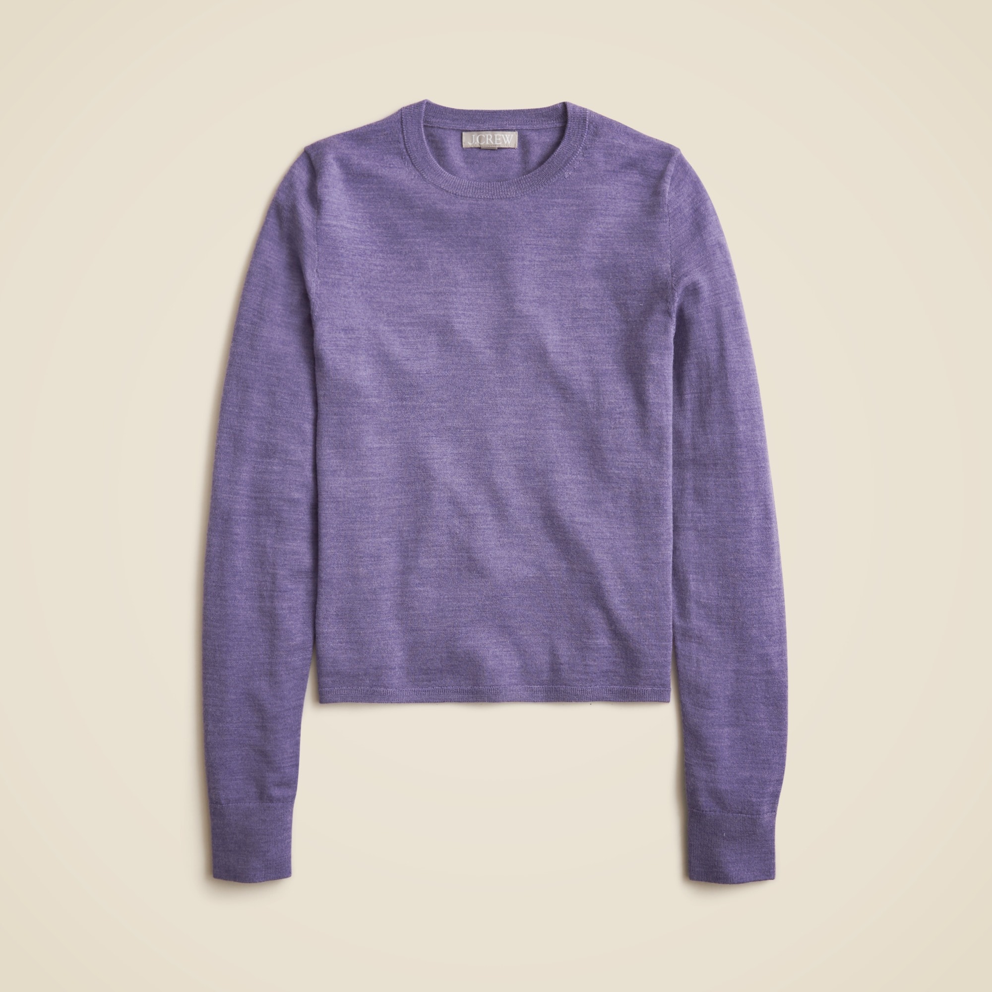 womens Carolyn fitted crewneck sweater in merino wool