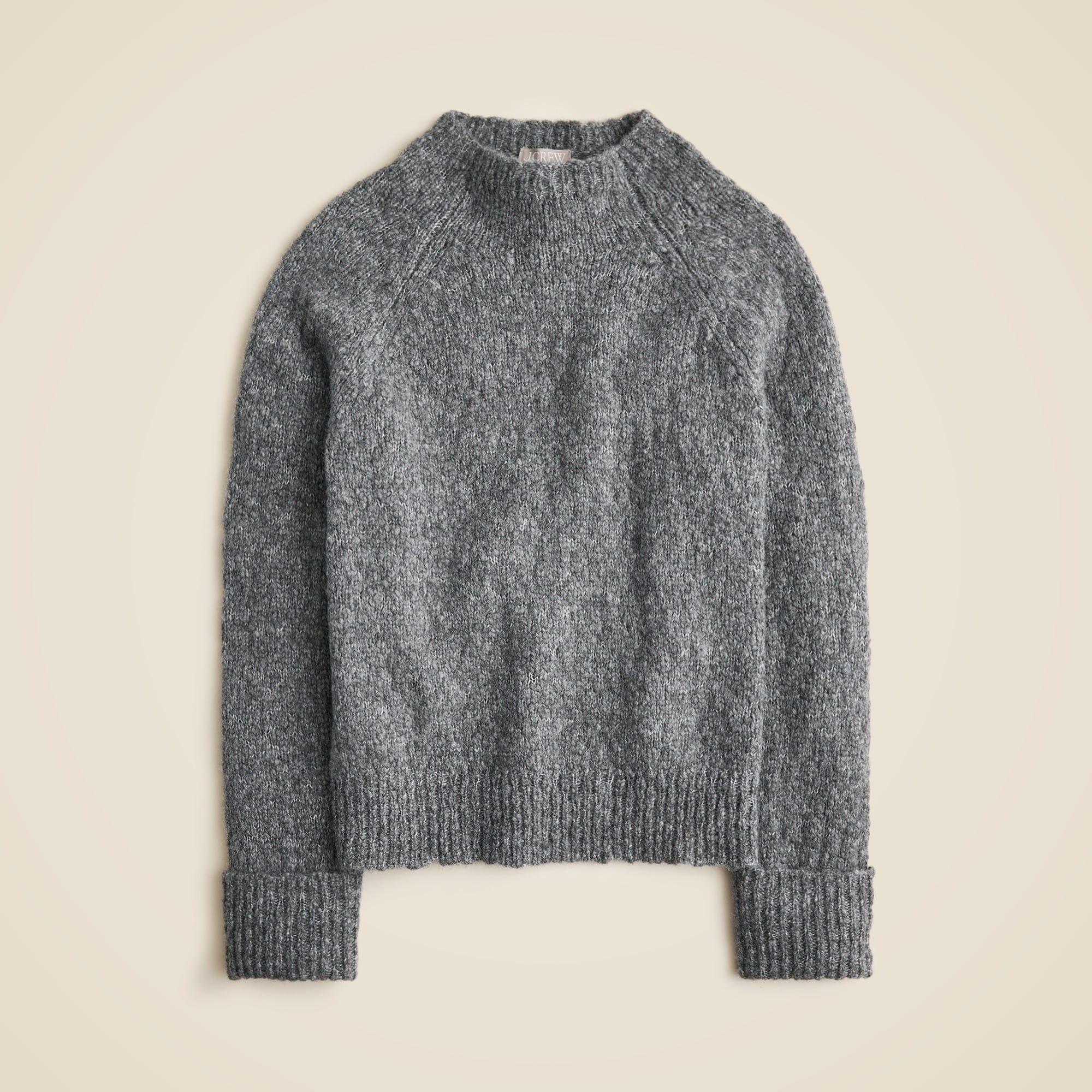  Cuffed mockneck sweater