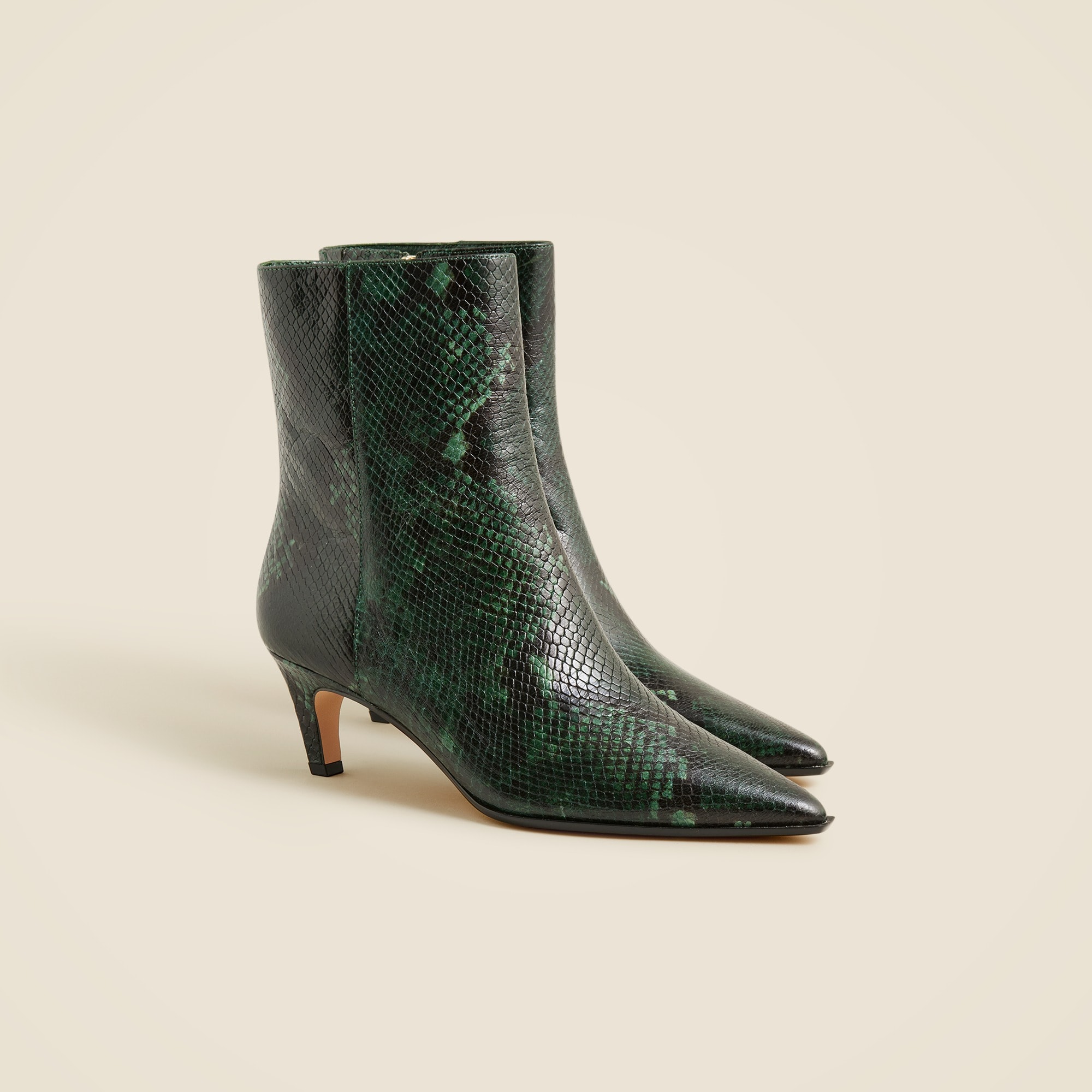 womens New Stevie ankle boots in snake-embossed Italian leather