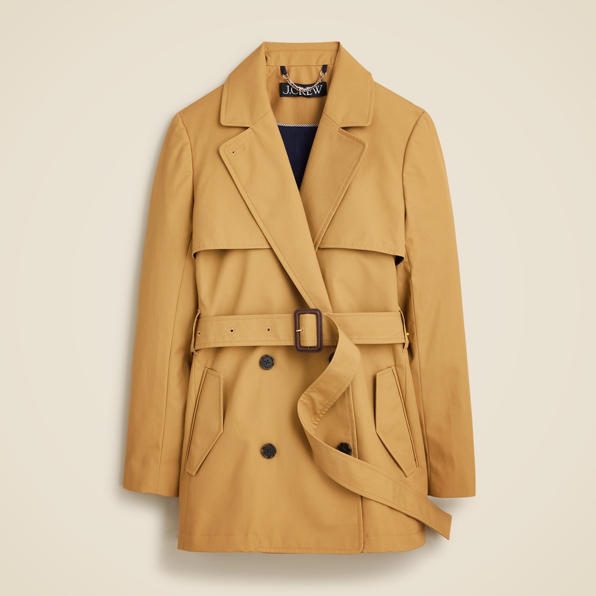 womens Cropped Icon trench coat