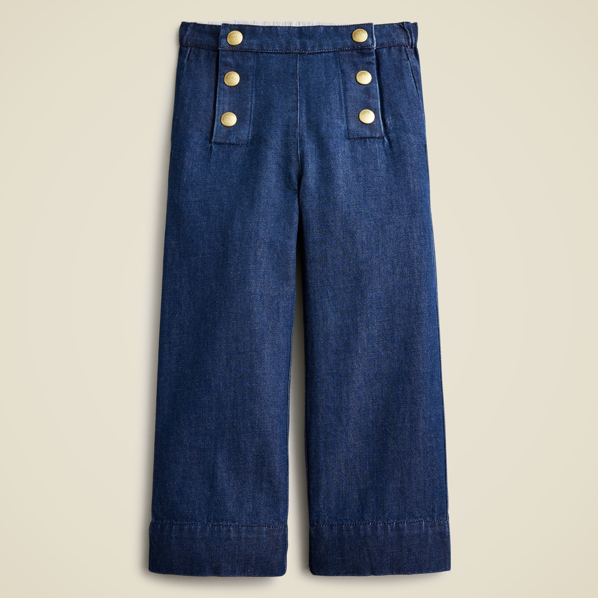  Girls' sailor denim trouser