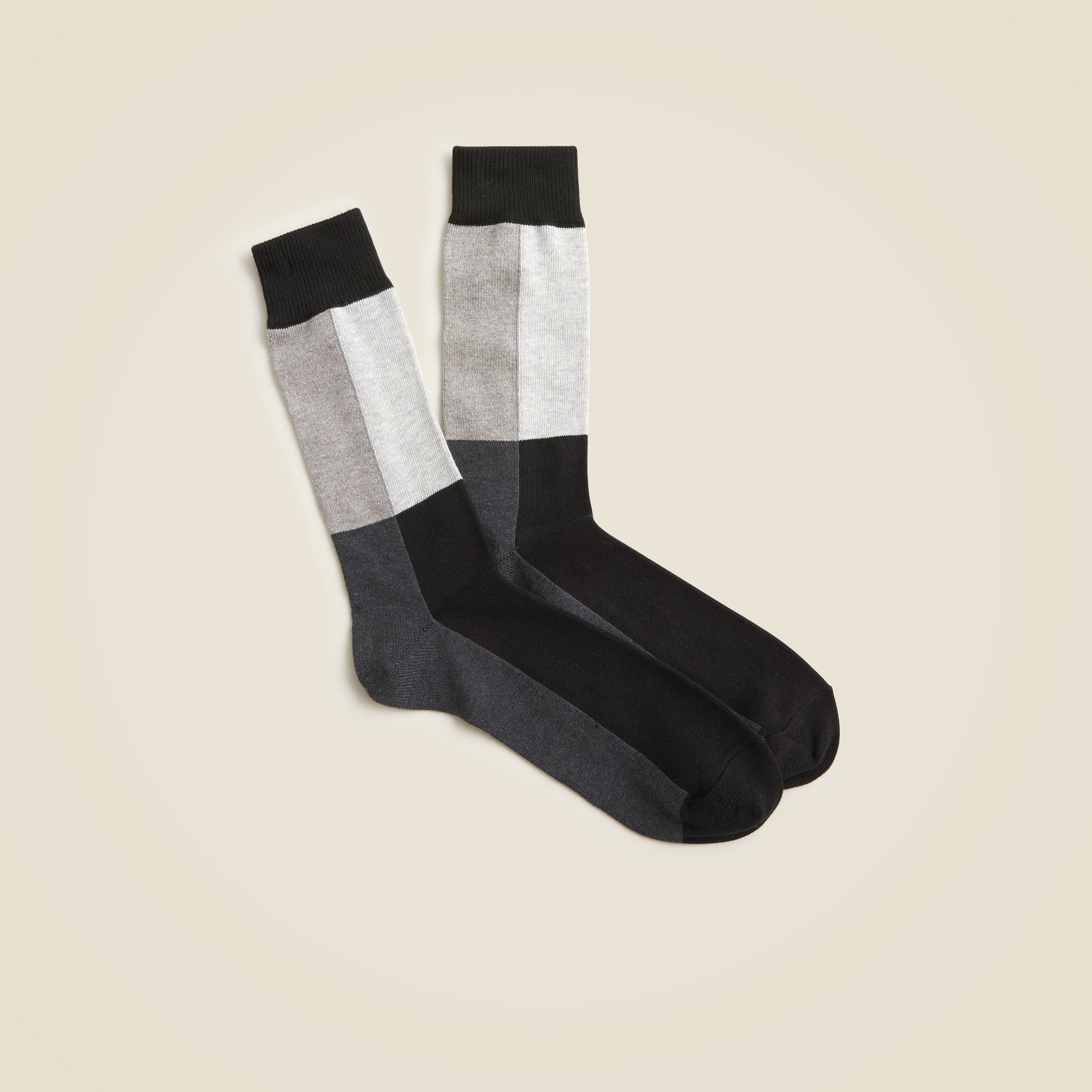  Cotton-blend socks in colorblock