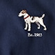 Heritage 14 oz. fleece embroidered dog graphic sweatshirt NAVY DOG EMBROIDERY GRA