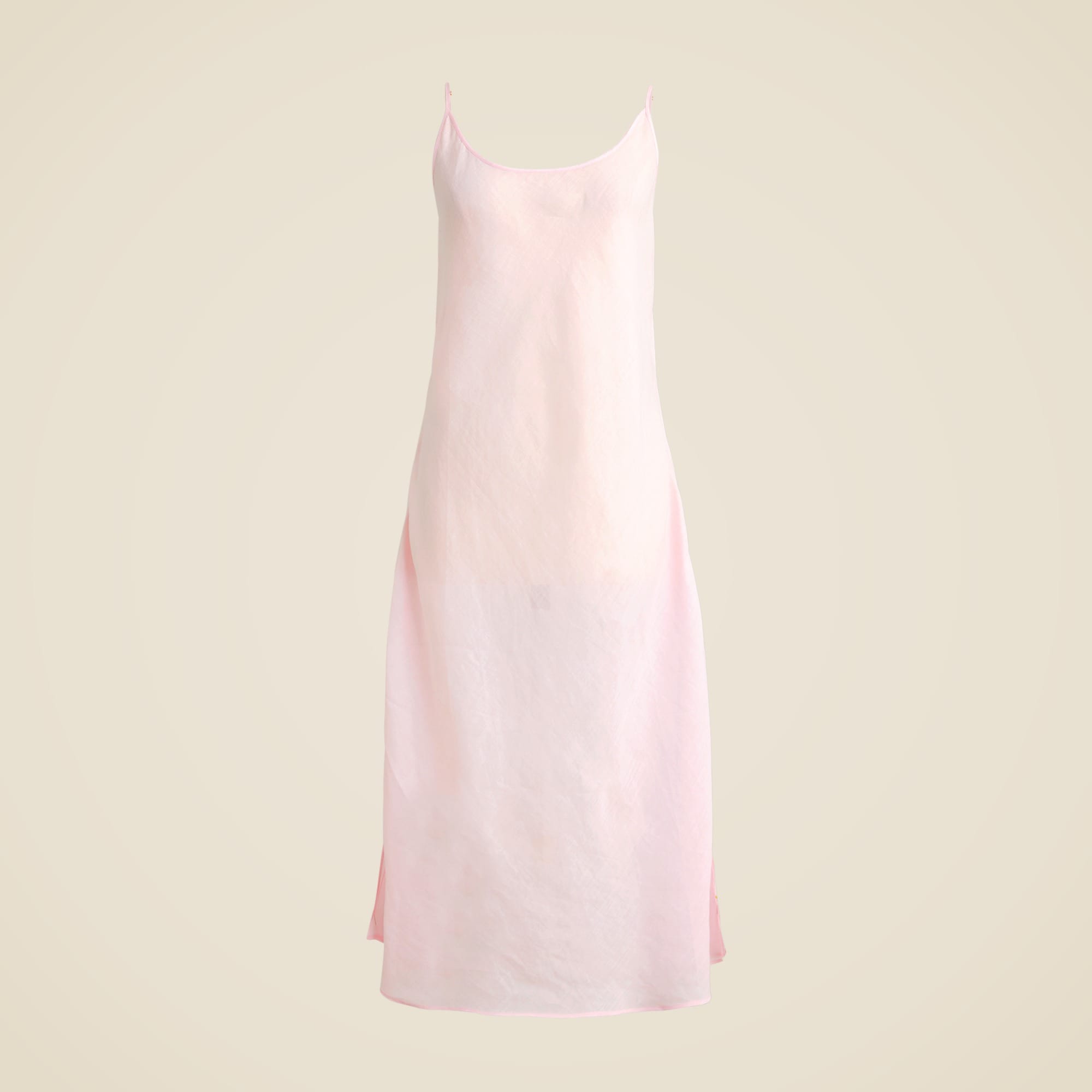 Maryam Nassir Zadeh X J.Crew sheer bias-cut slip dress in ramie