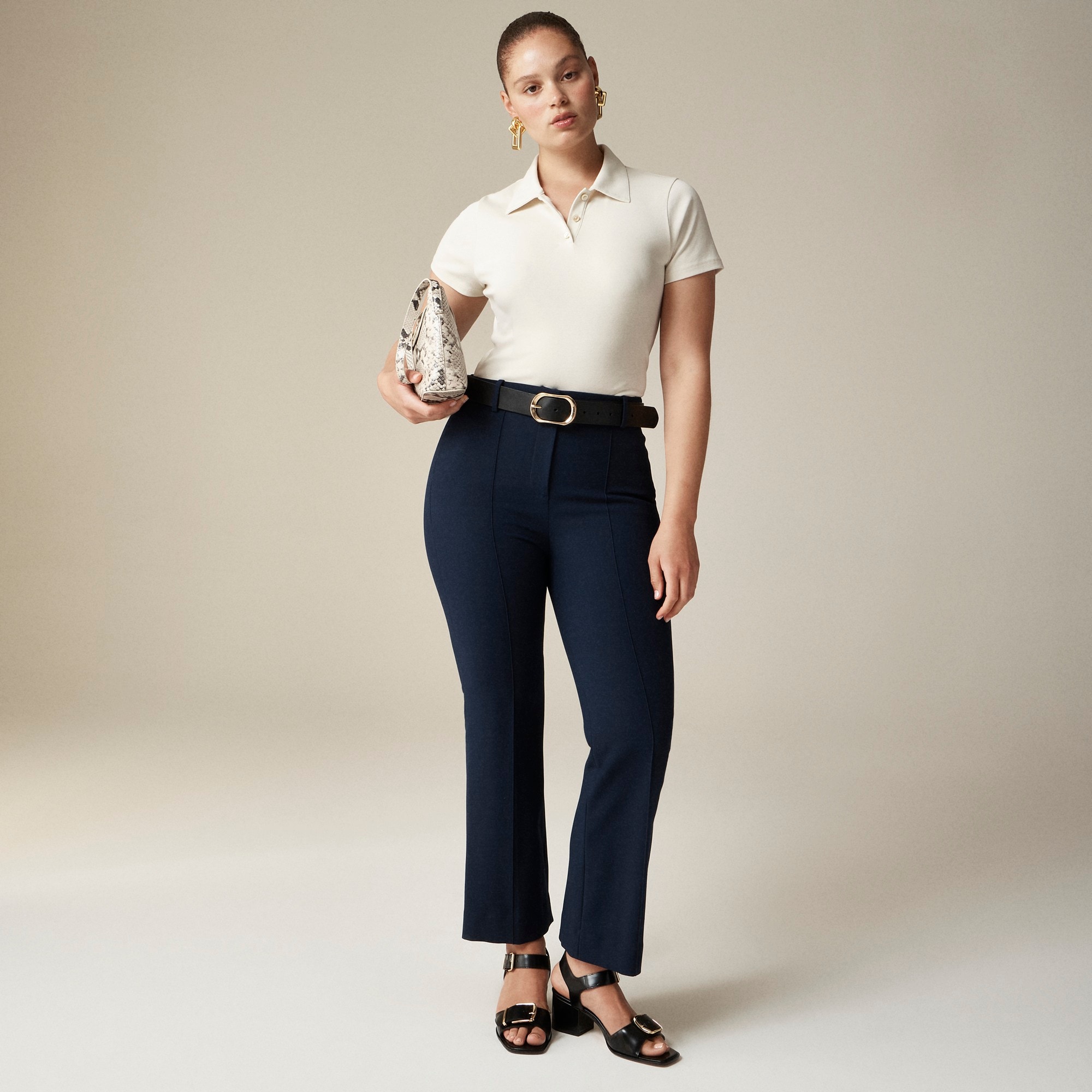 womens Cropped Natalia pant in four-season stretch