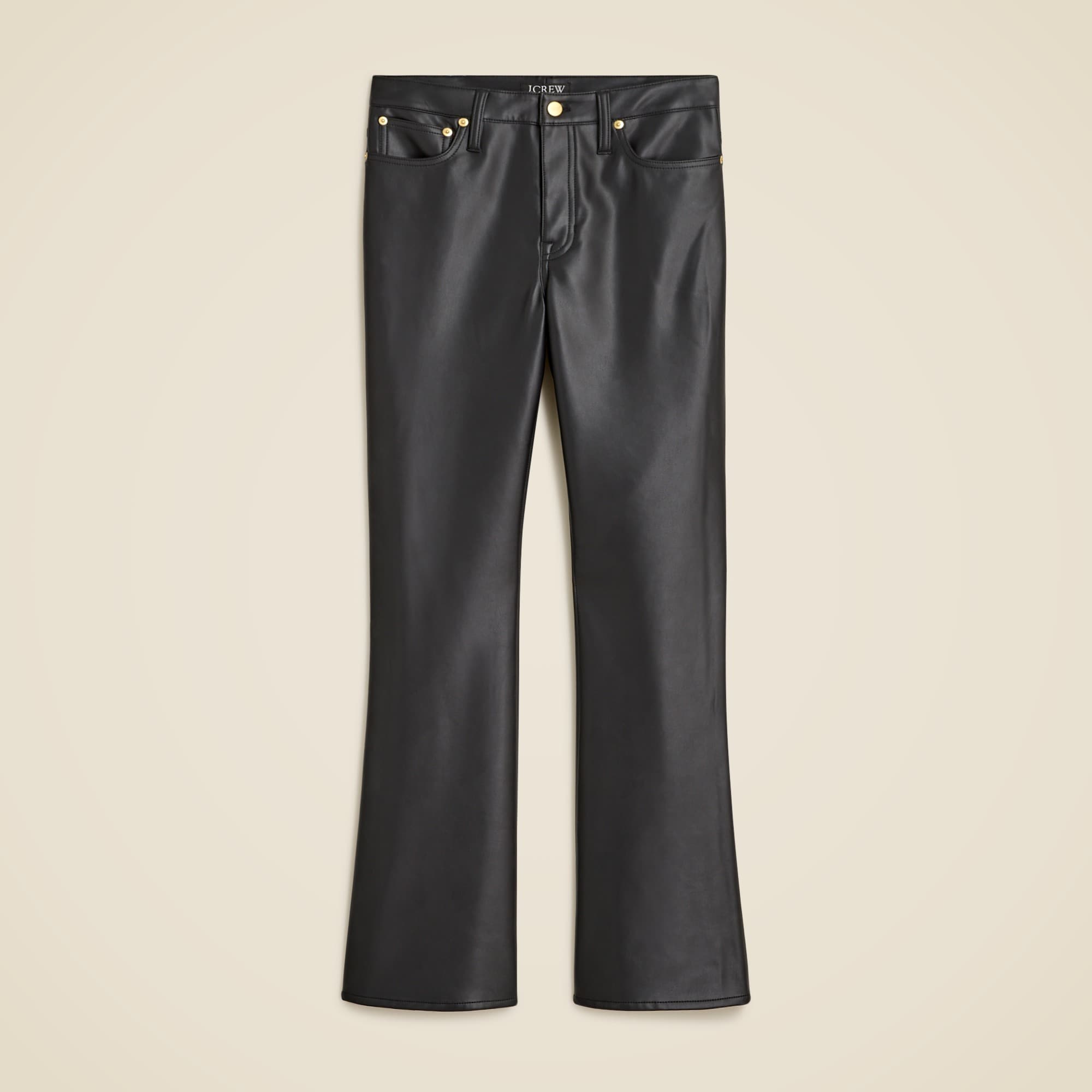 womens High-rise bootcut pant in faux leather