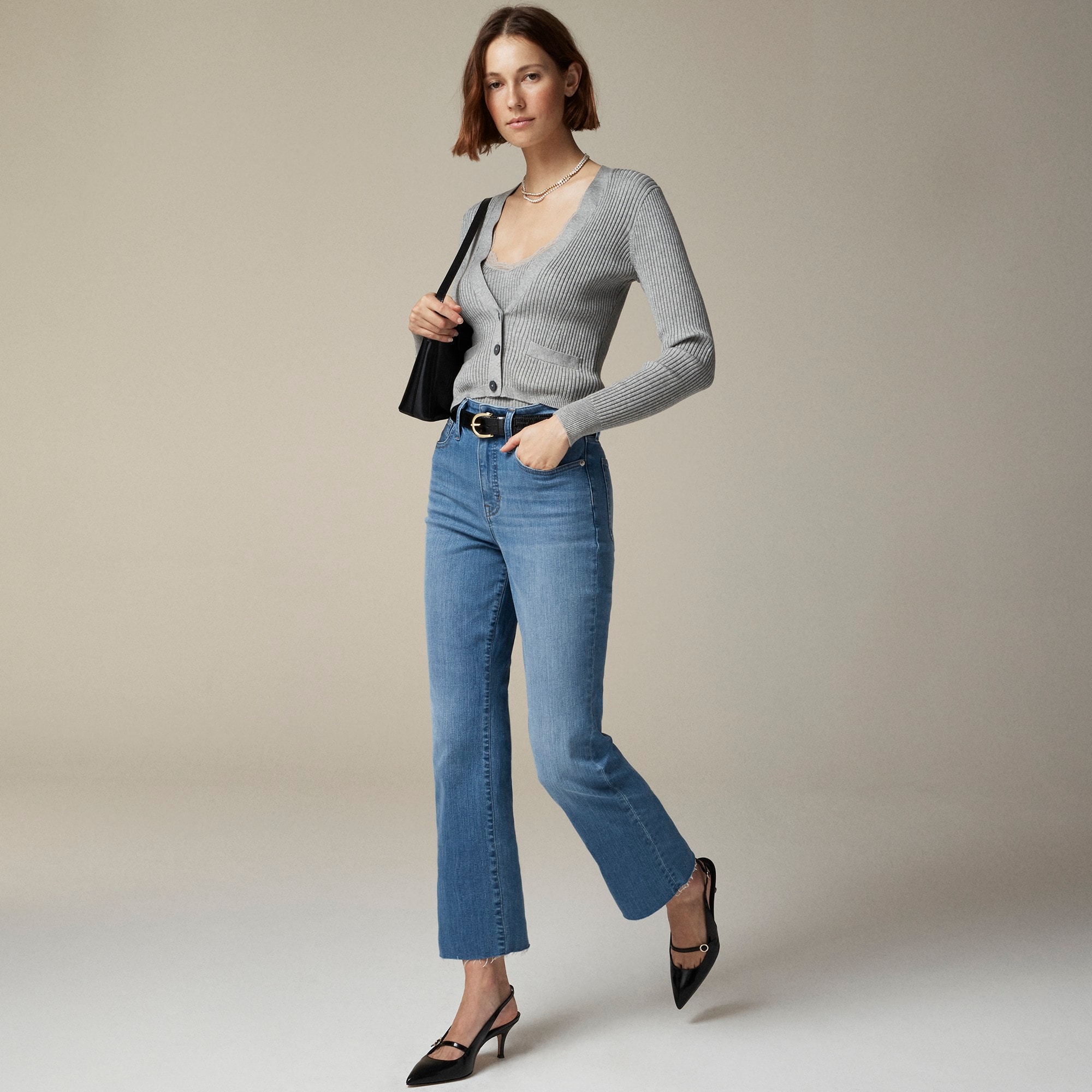 womens Curvy cropped kickout jean in 2003 super-stretch