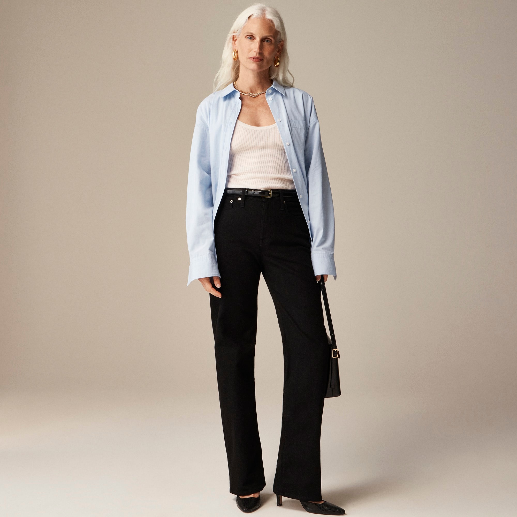 womens Full-length slim-wide jean in 1996 semi-stretch