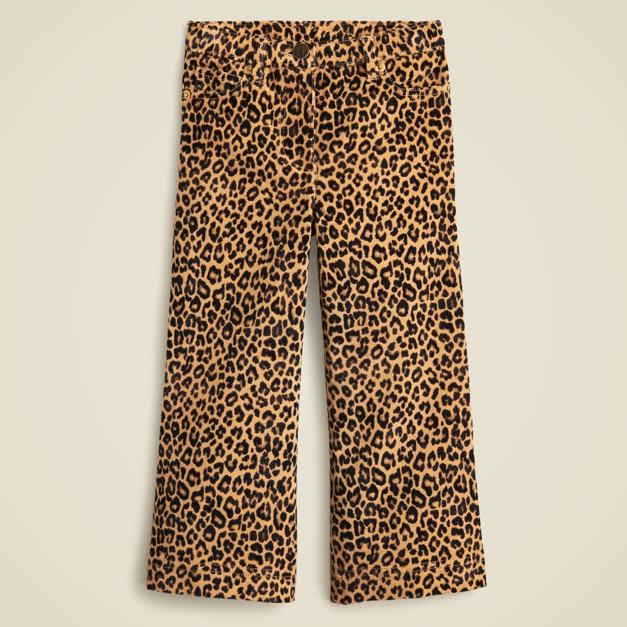 girls Girls' corduroy trouser in leopard print