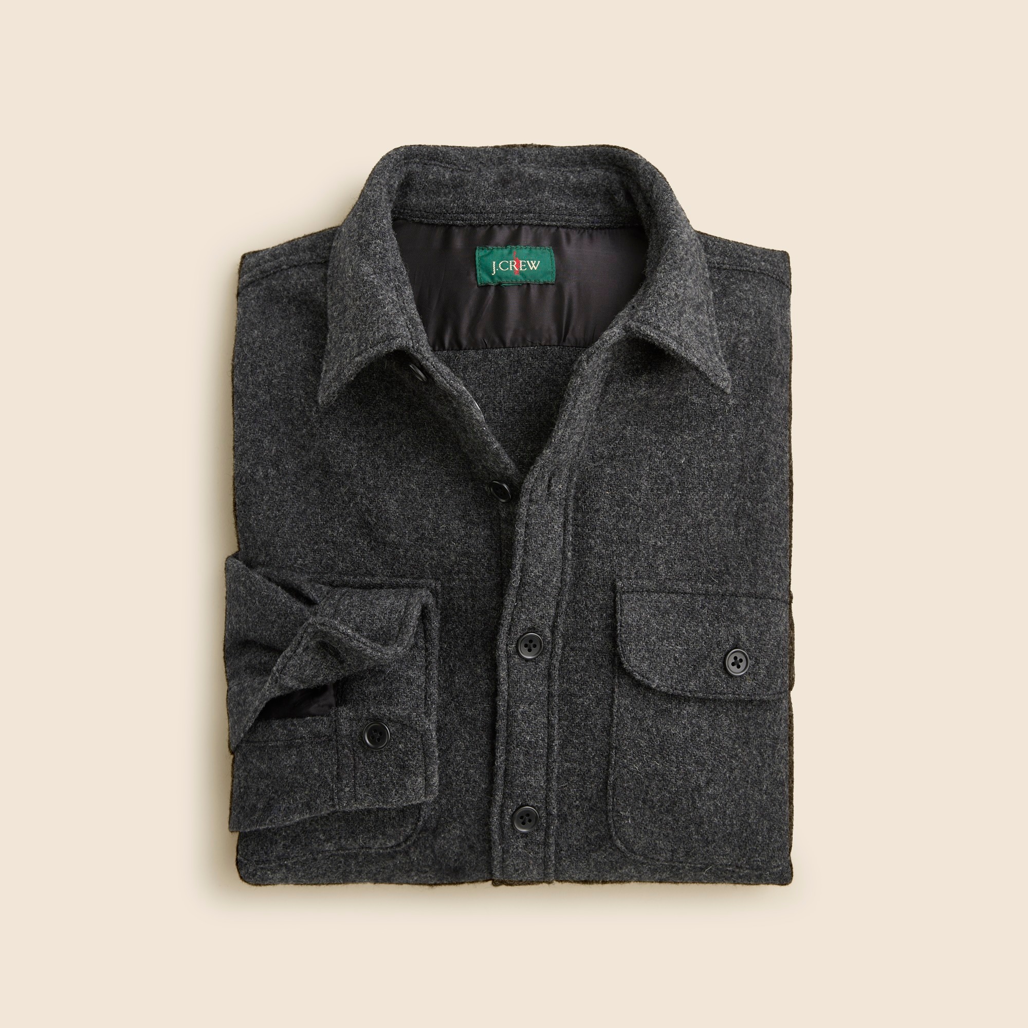 mens Brushed wool overshirt