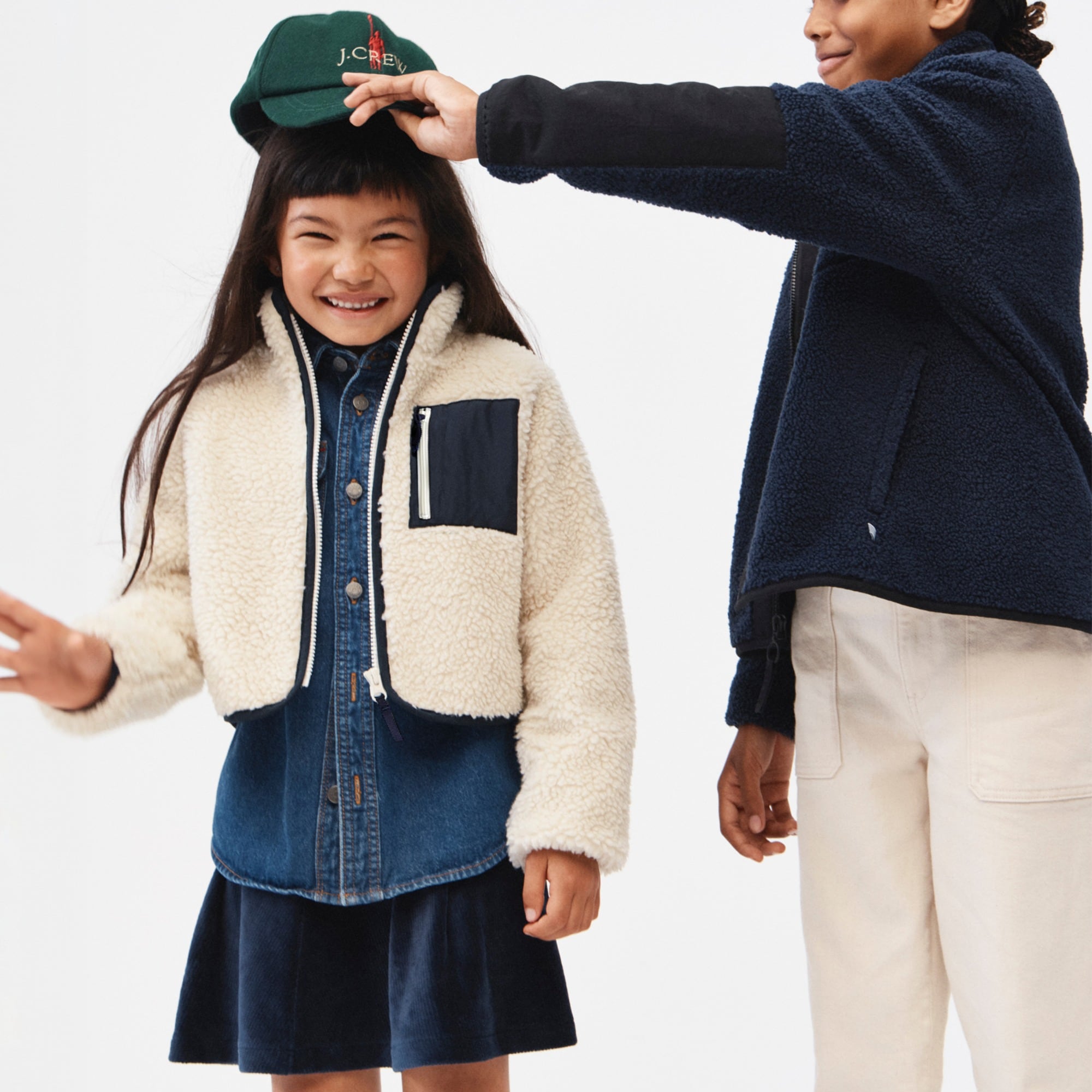 girls Girls' sherpa zip-up jacket