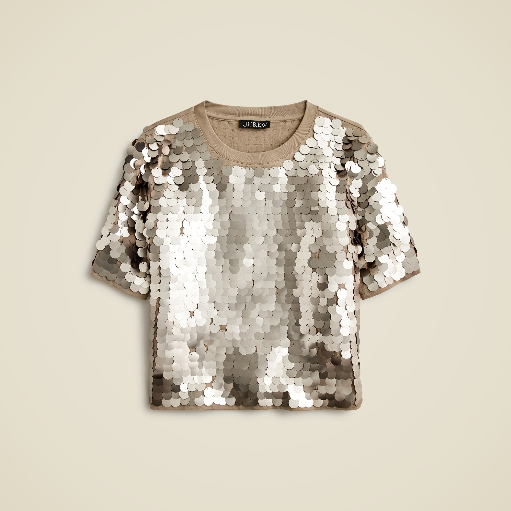  Collection sequin-embellished T-shirt