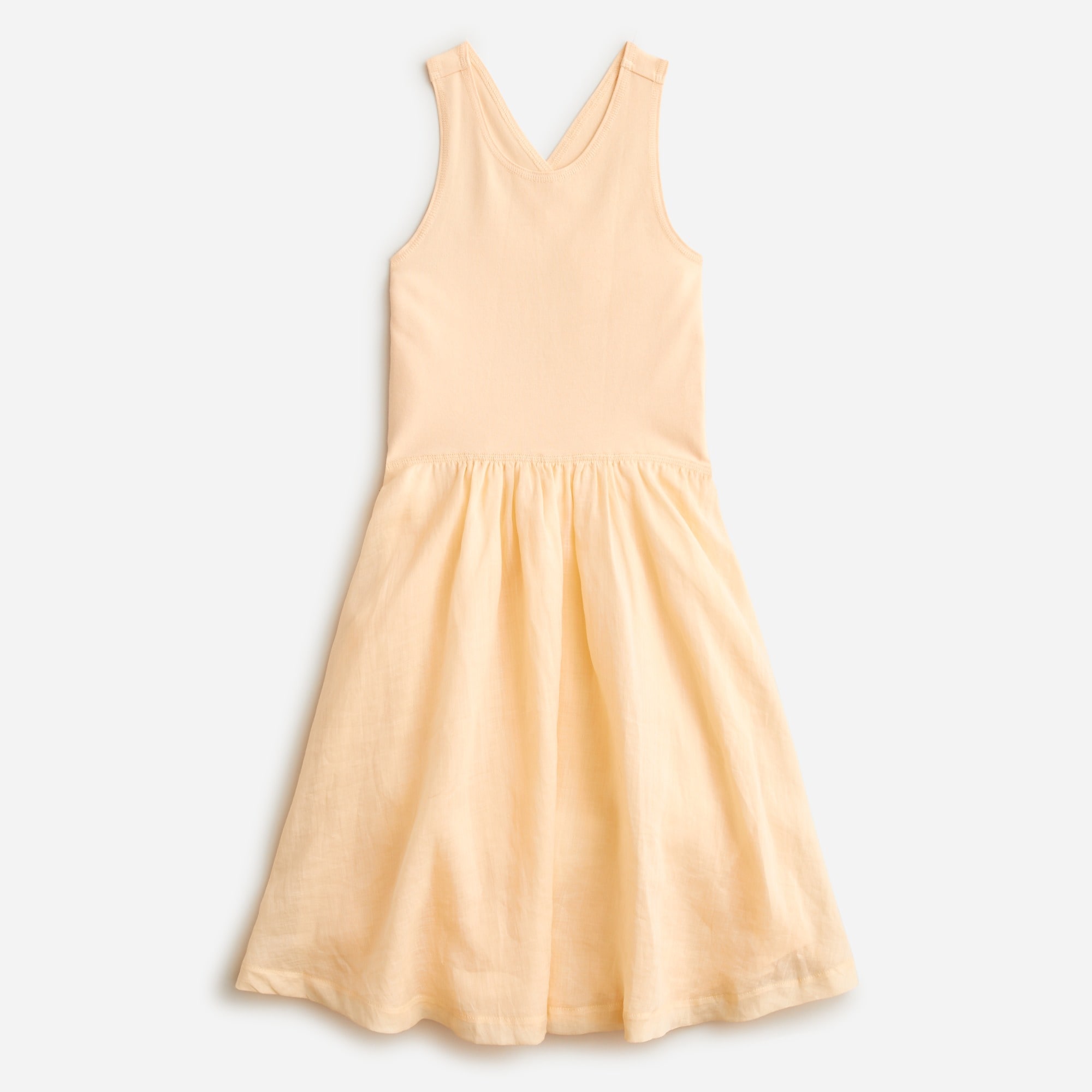  Maryam Nassir Zadeh X Crewcuts girls' cross-back dress in ramie