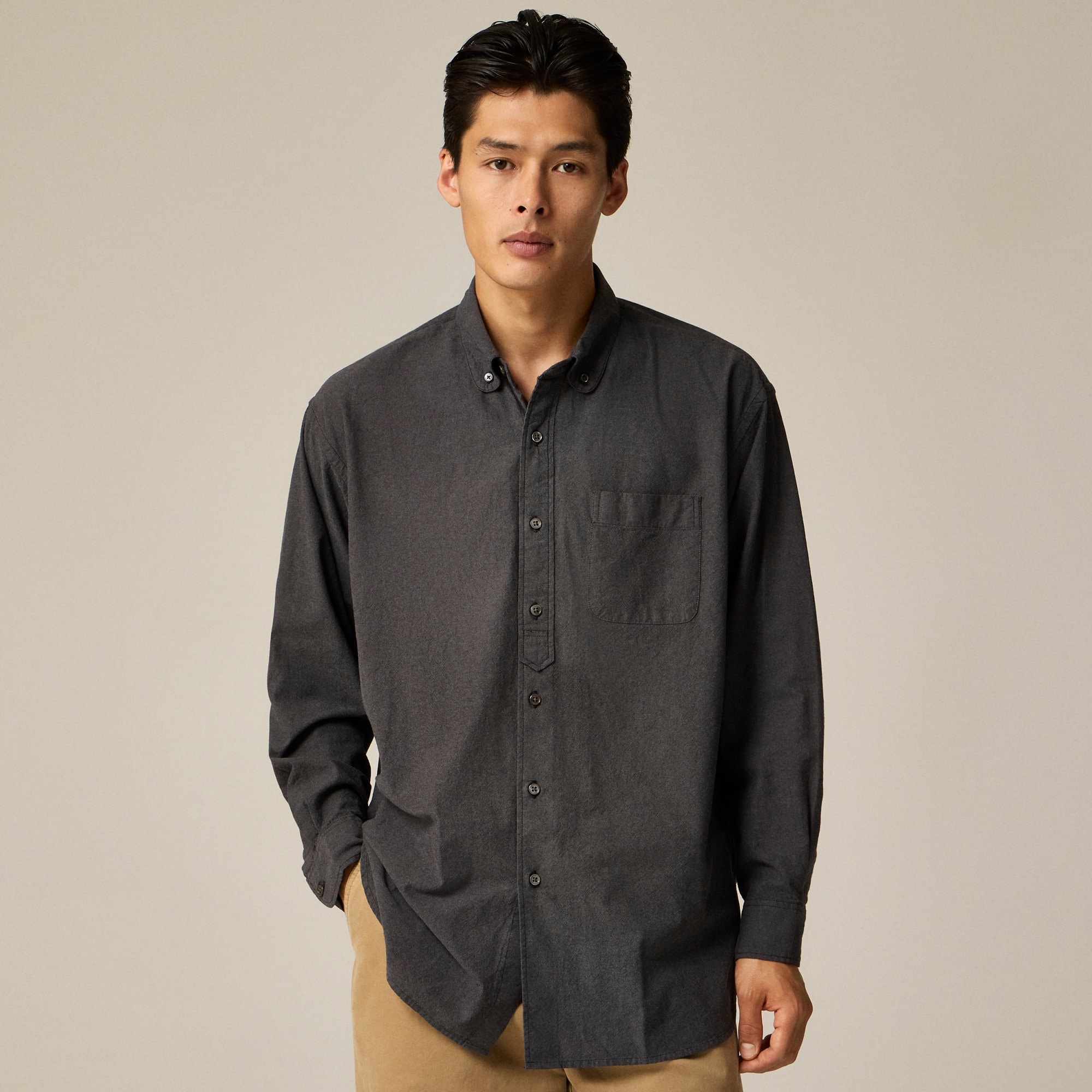 mens Limited-edition Engineered Garments X J.Crew relaxed oxford shirt with club collar