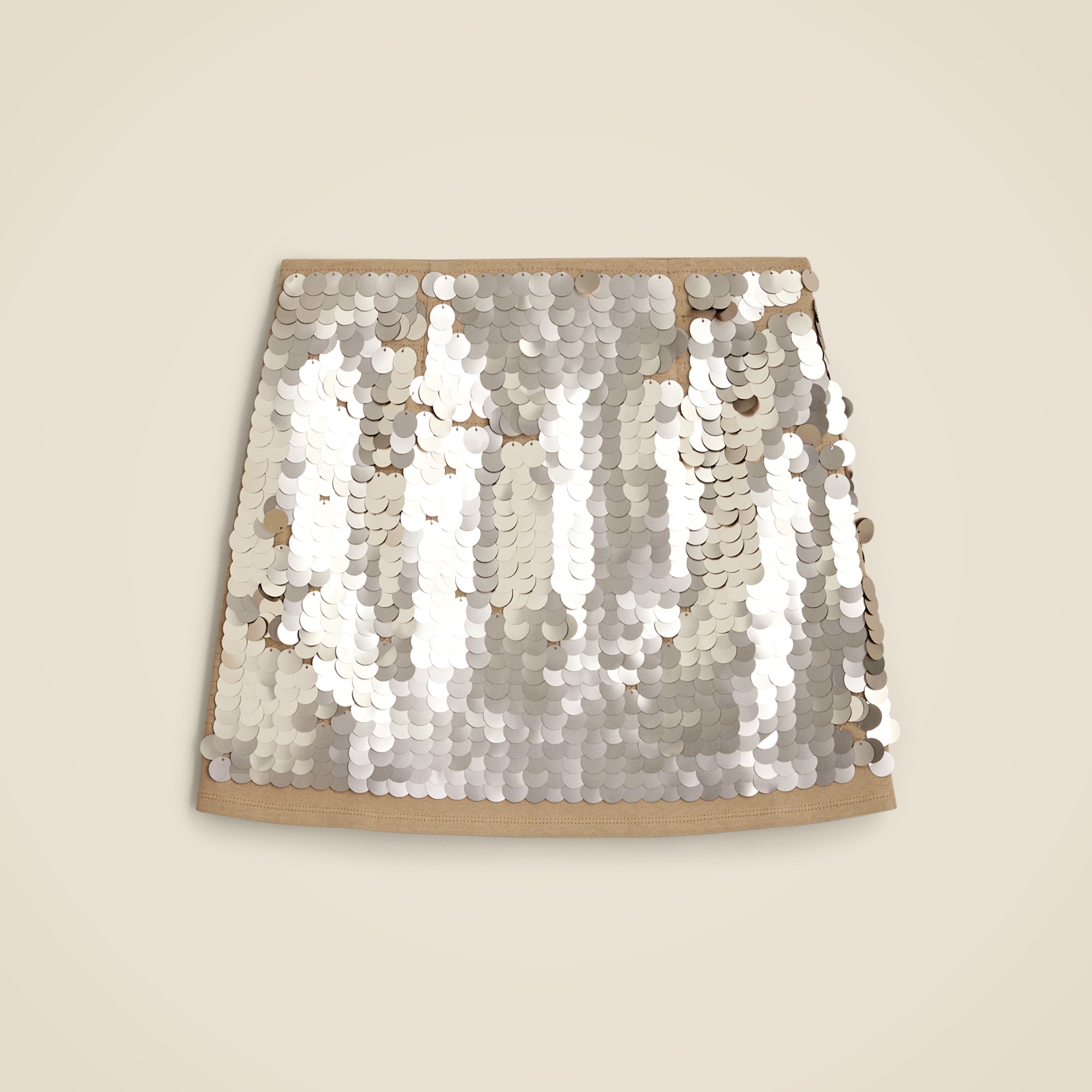  Metallic paillette mini skirt