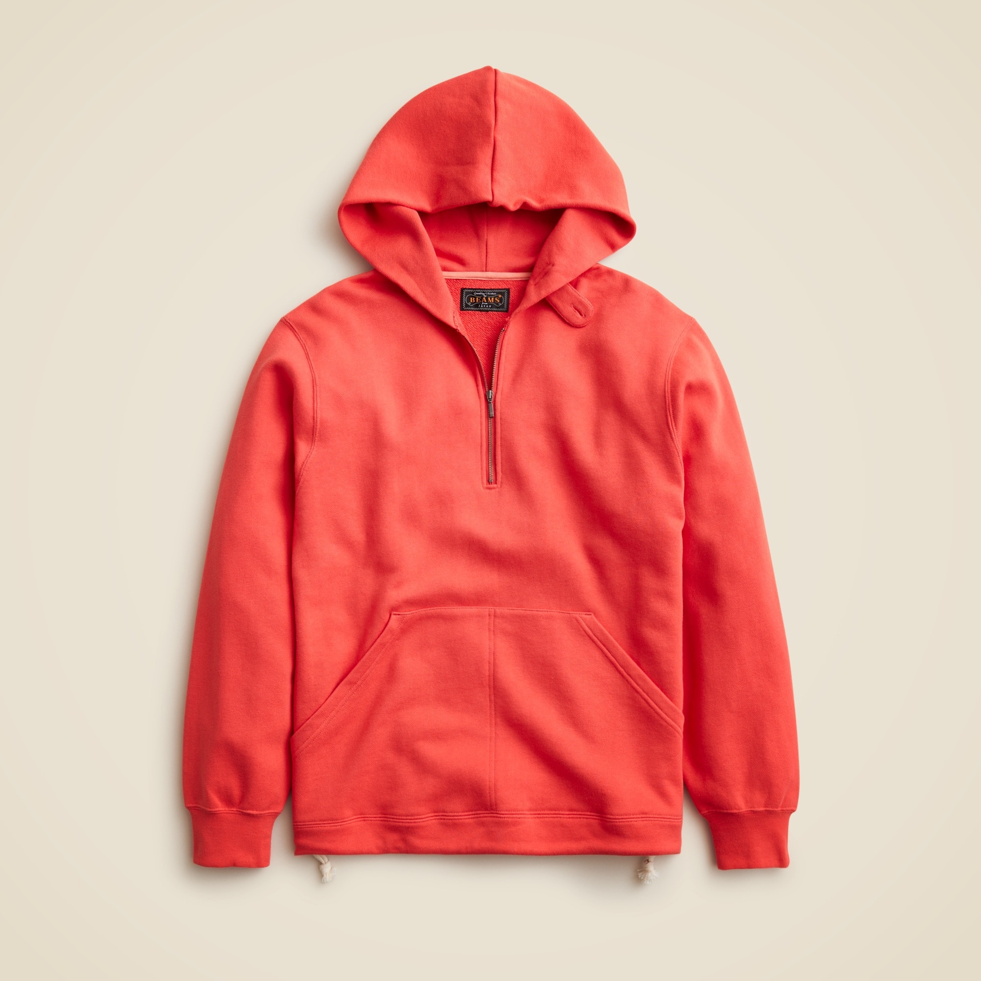 mens BEAMS PLUS half-zip hoodie