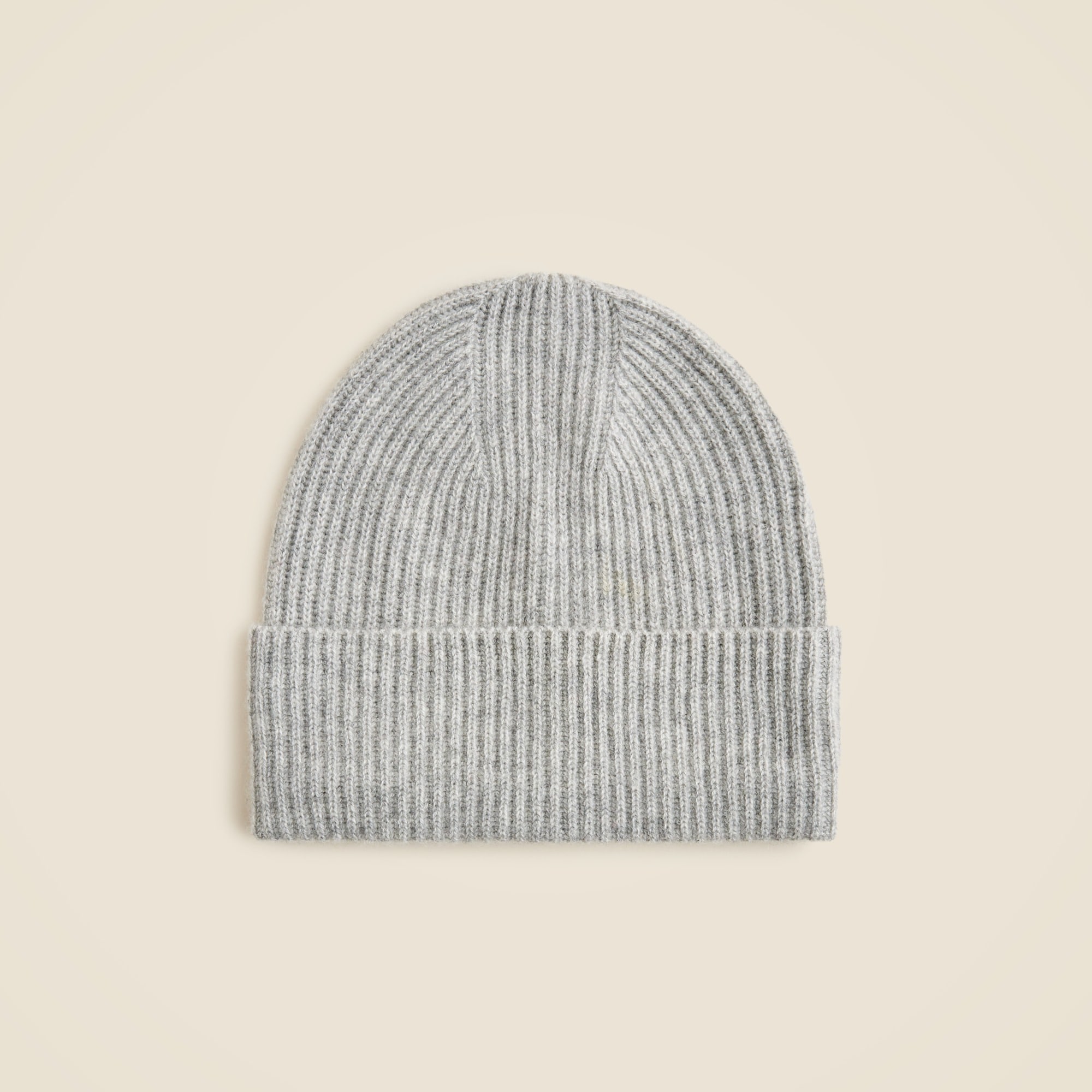 womens Ribbed cashmere beanie