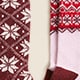 Fair Isle trouser socks two-pack BORDEAUX BERRY