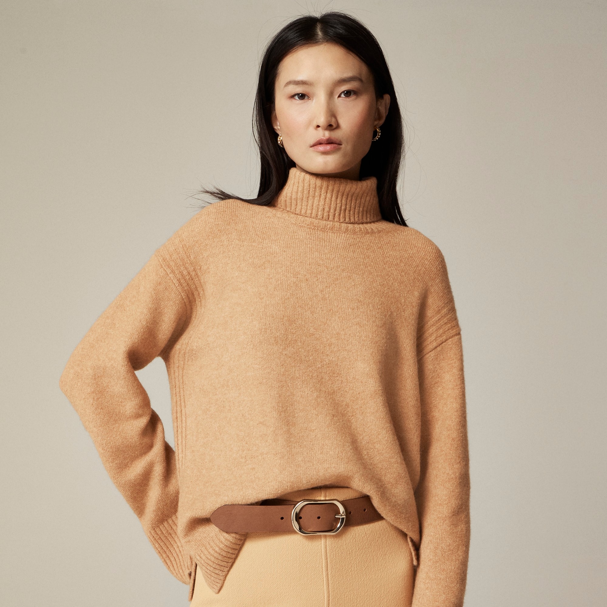 womens Turtleneck sweater in Supersoft yarn