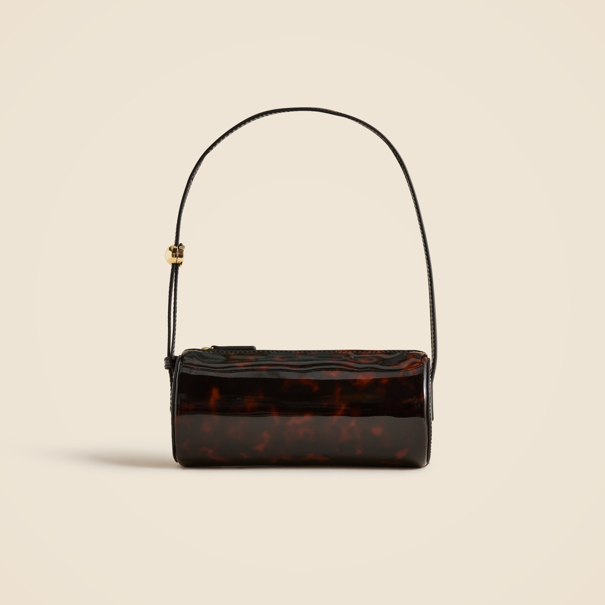 womens Bordeaux bag in tortoise print leather