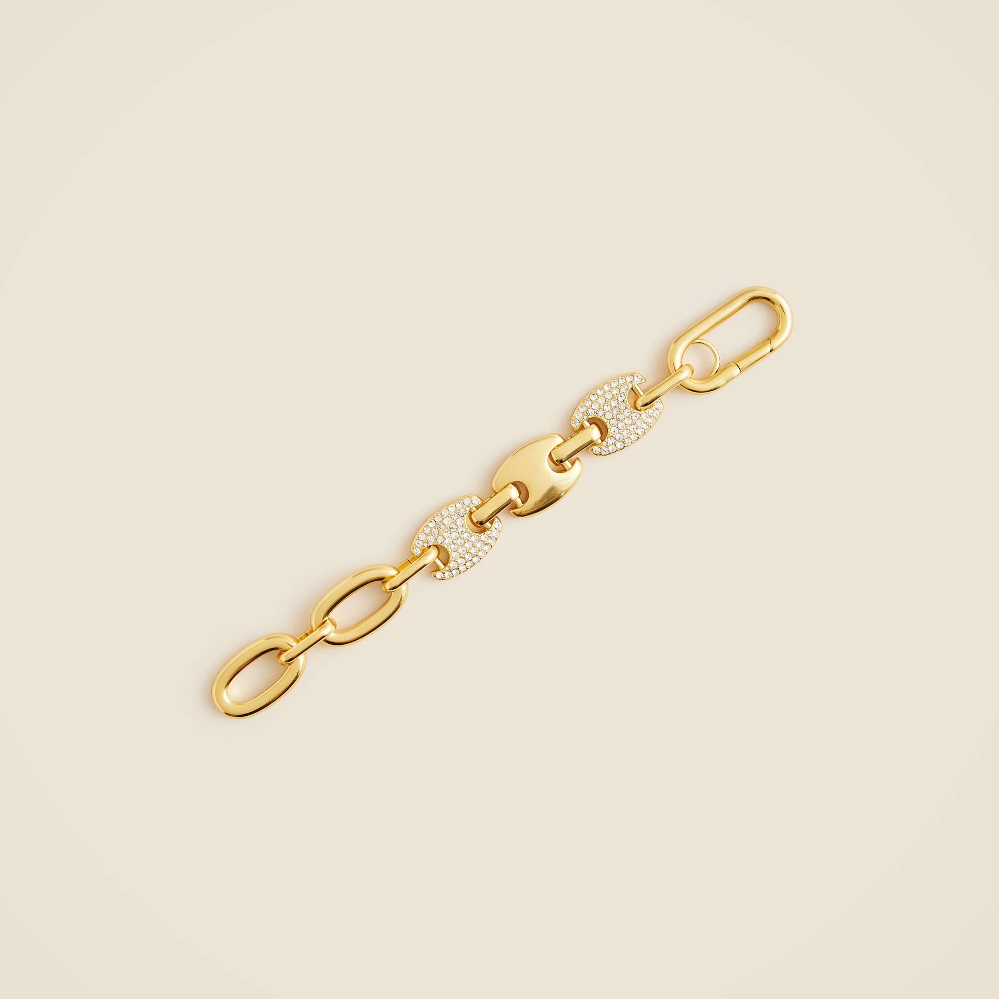  Pav&eacute; mixed-link bracelet