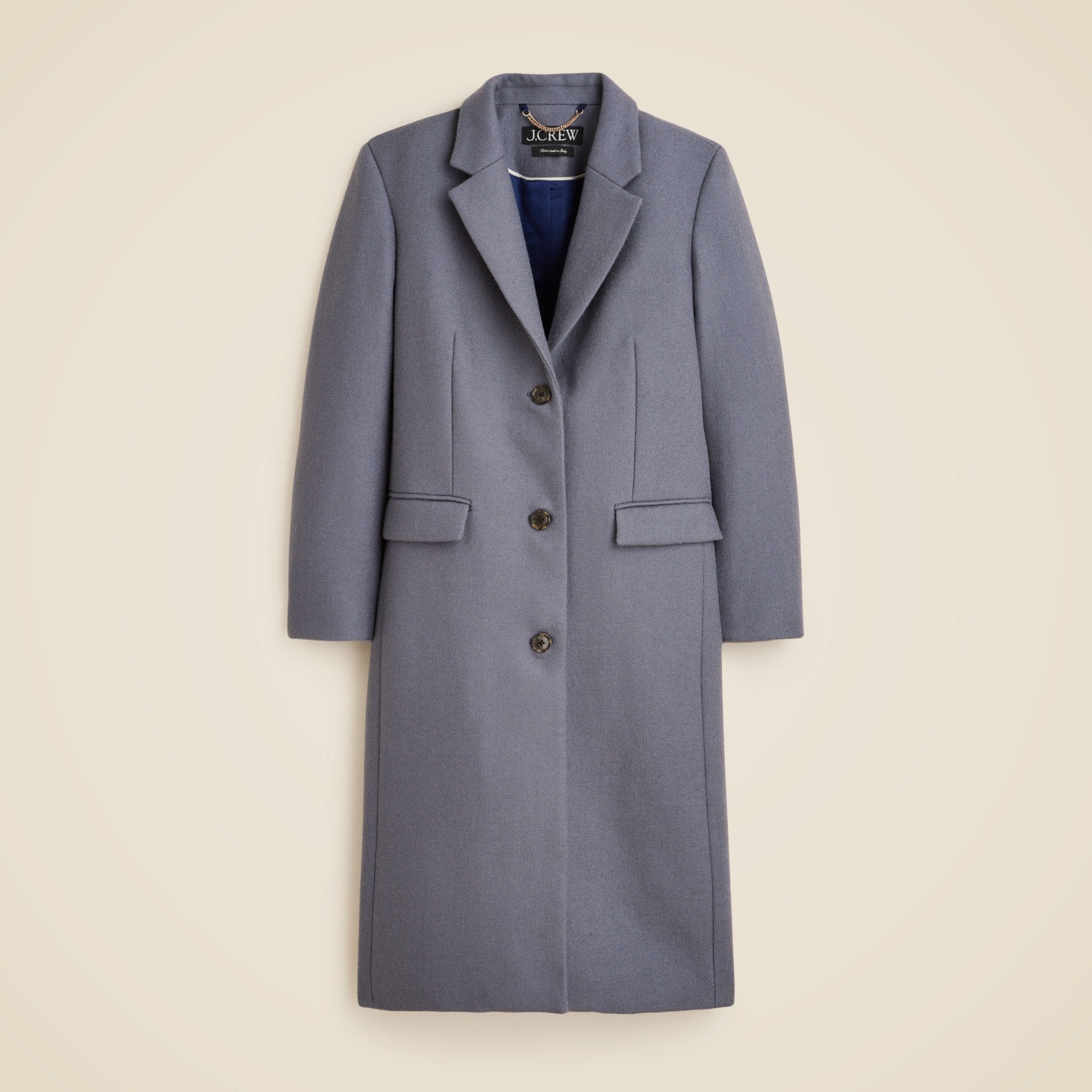 womens Palais topcoat in Italian wool-blend melton