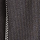 Premium rib turtleneck with whipstitch trim HTHR CHARCOAL