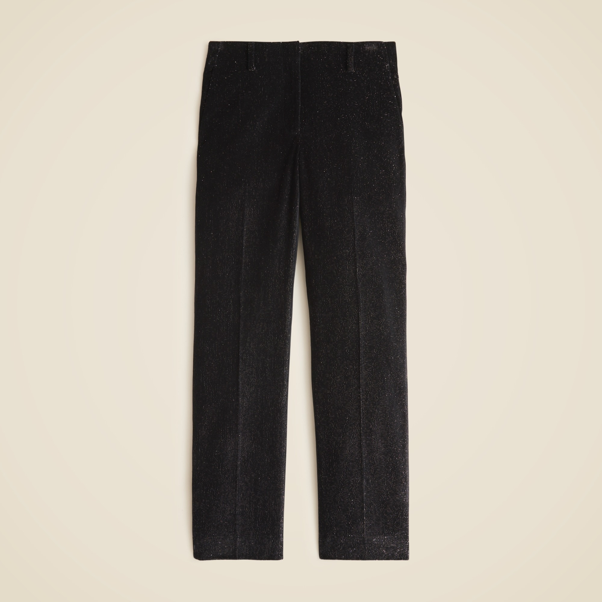 womens Collection straight-leg pant in metallic corduroy