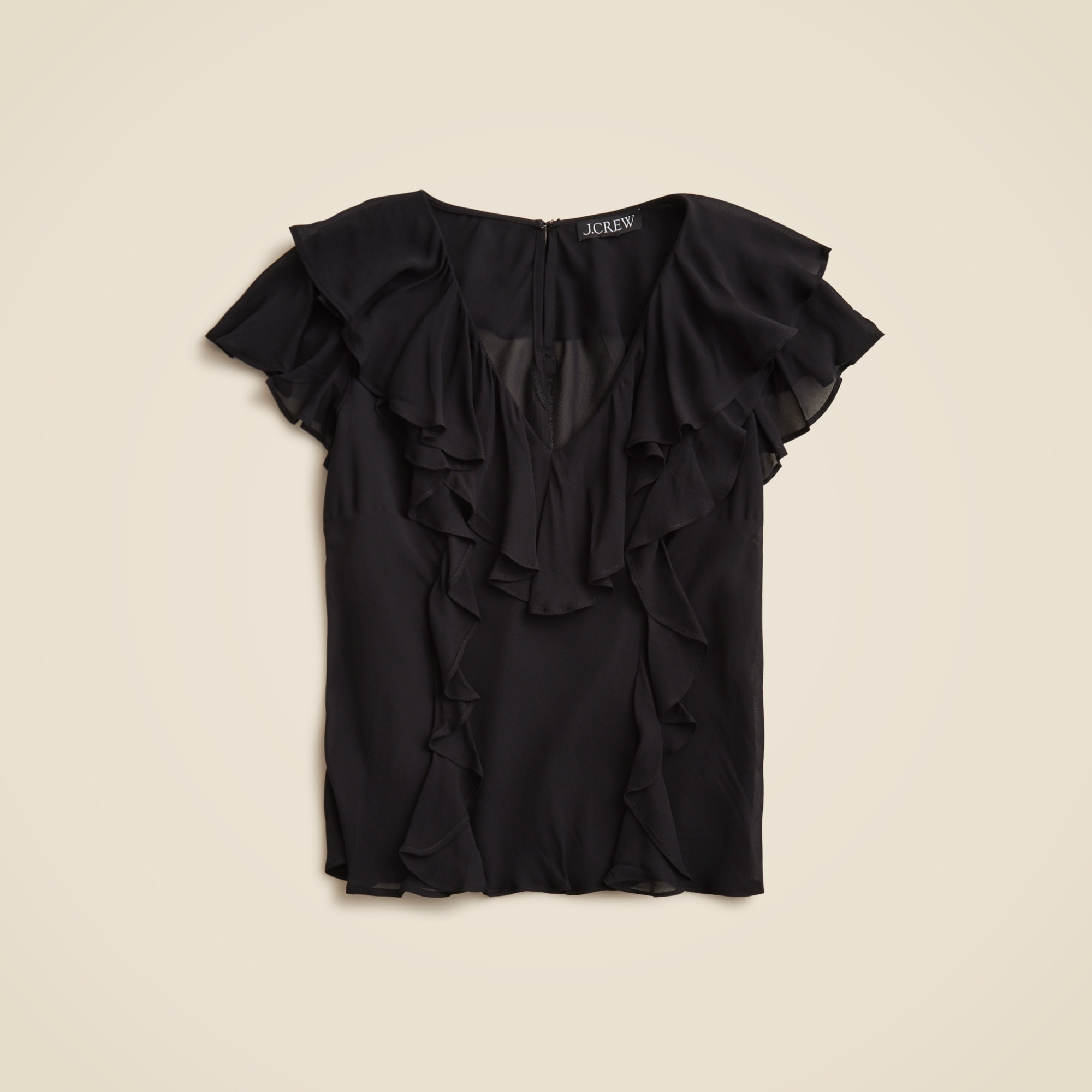 womens Ruffle chiffon top