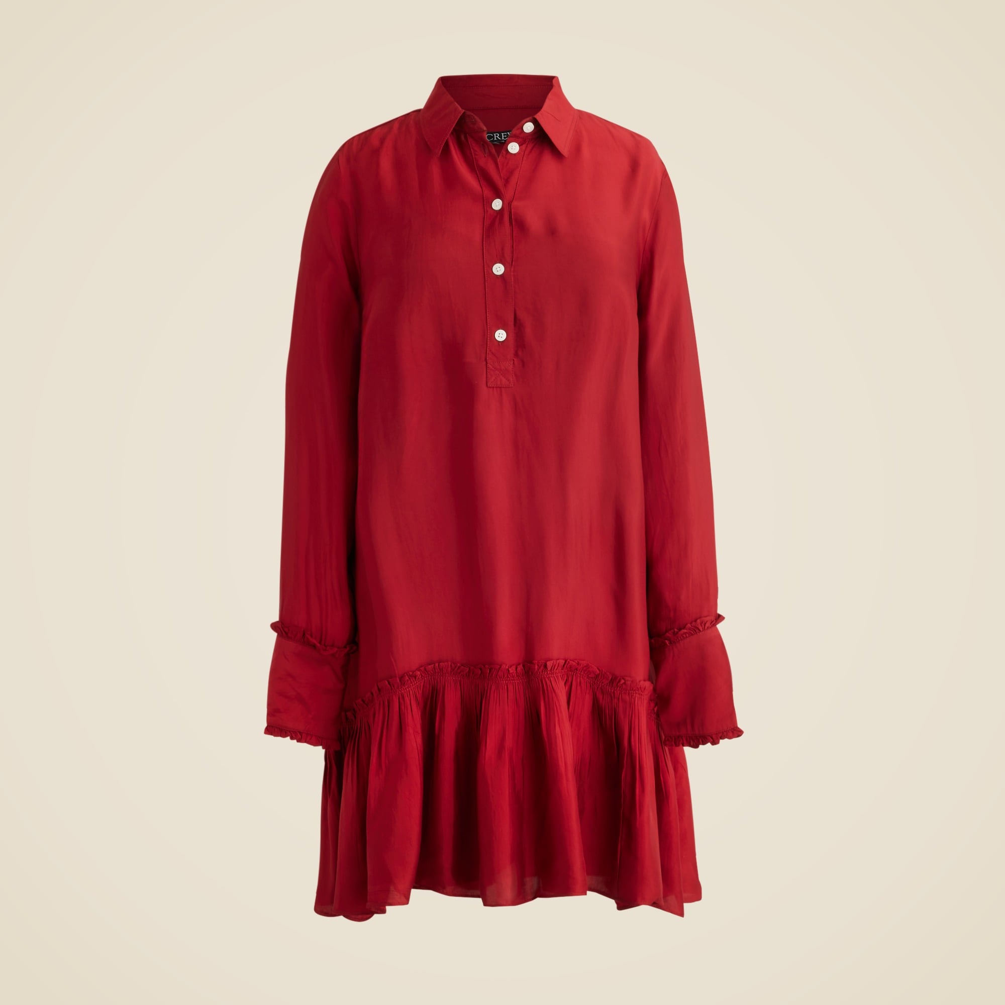  Amelia popover shirtdress in drapey viscose twill