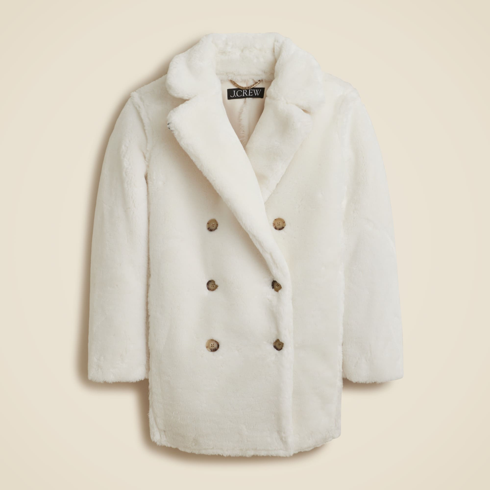 womens Faux-fur peacoat