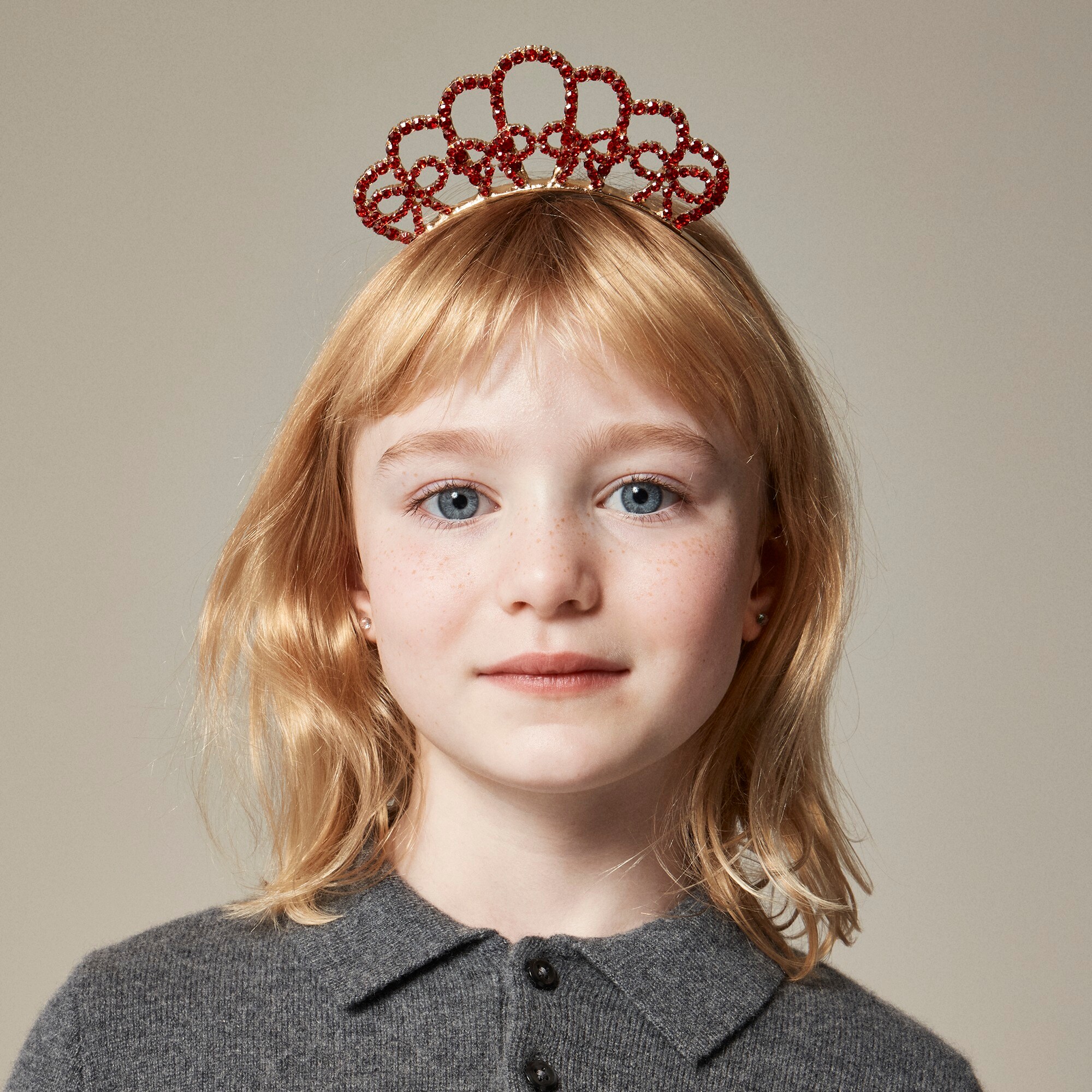 girls Girls' jeweled tiara headband