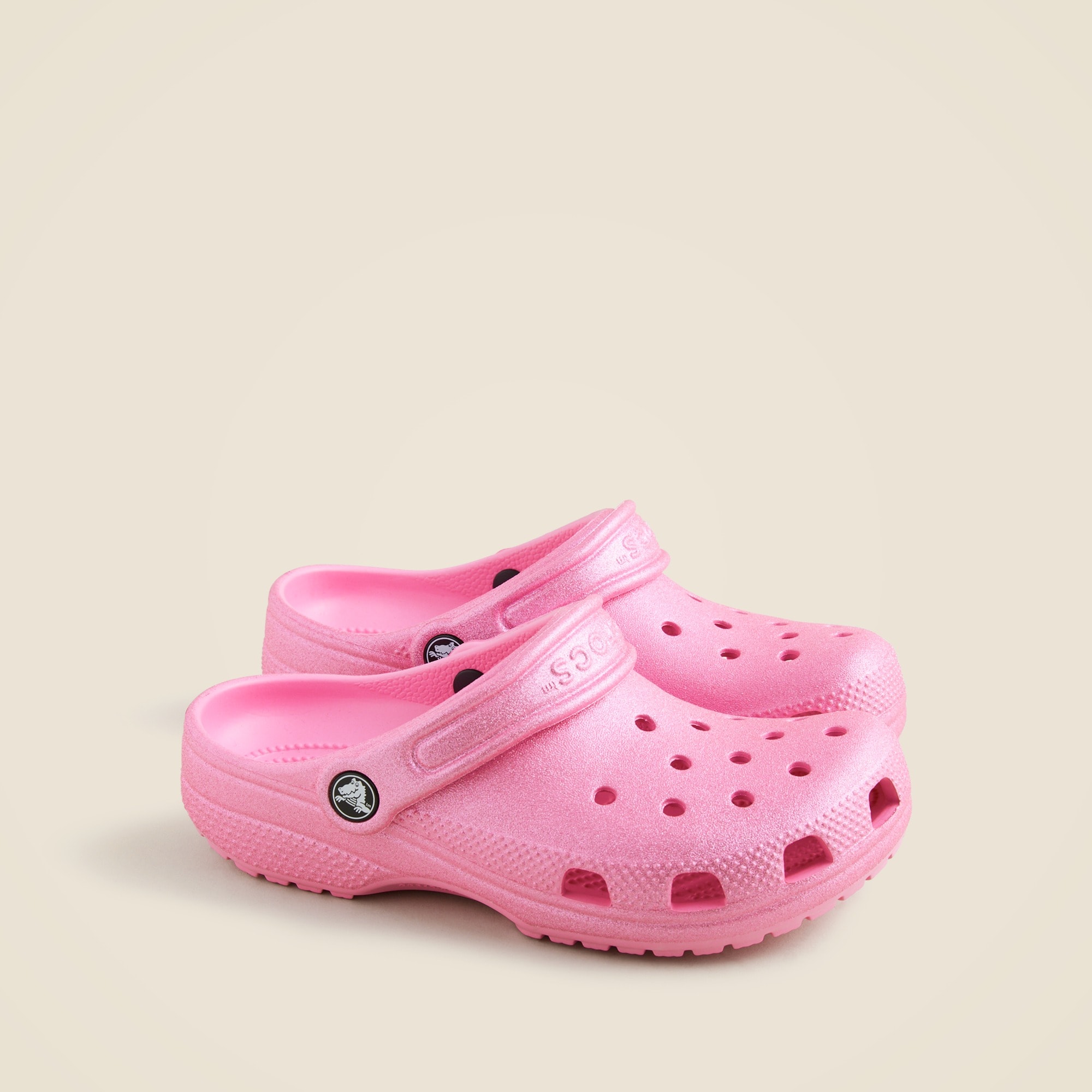 girls Crocs&trade; kids' classic glitter clogs