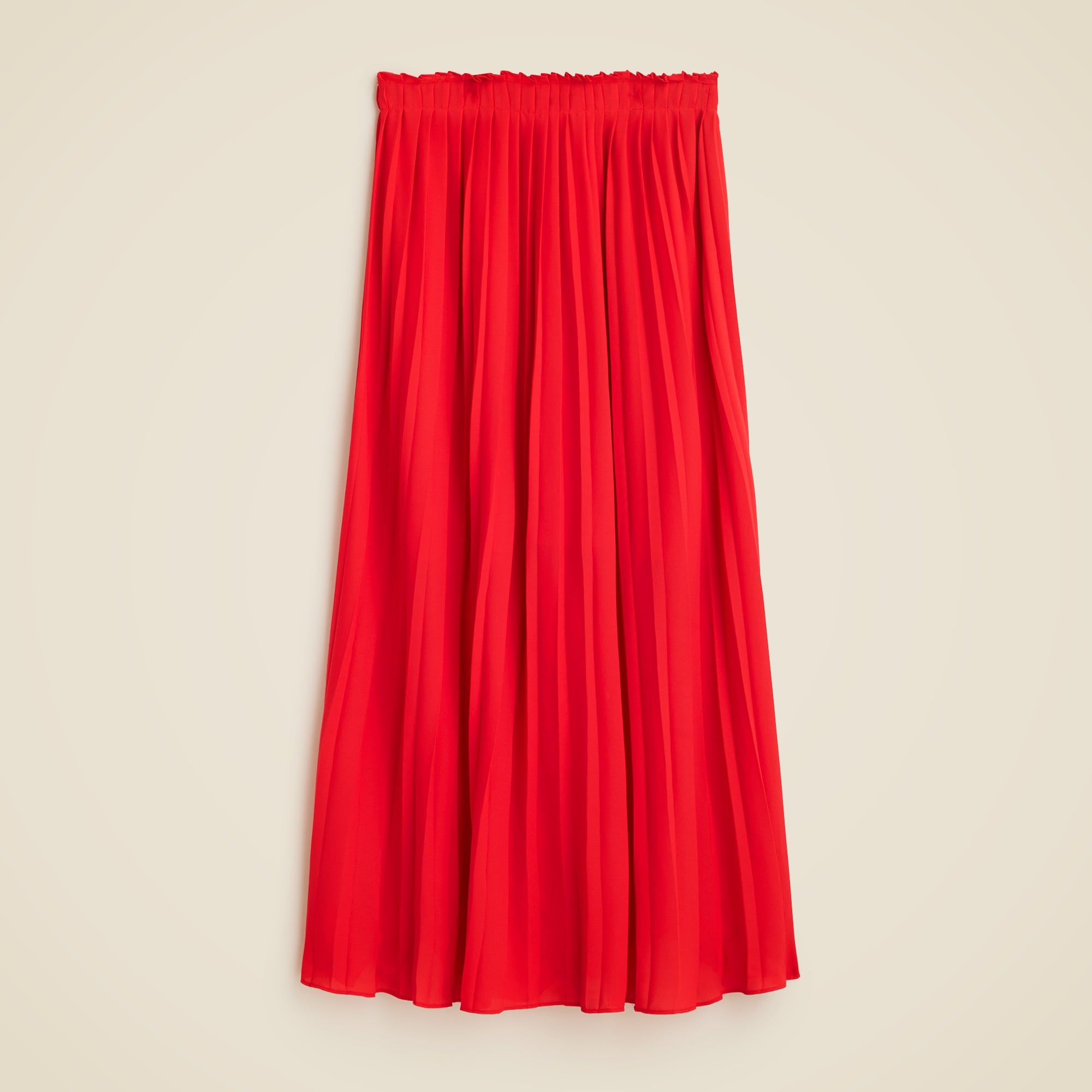 womens Pleated maxi skirt in drapey georgette