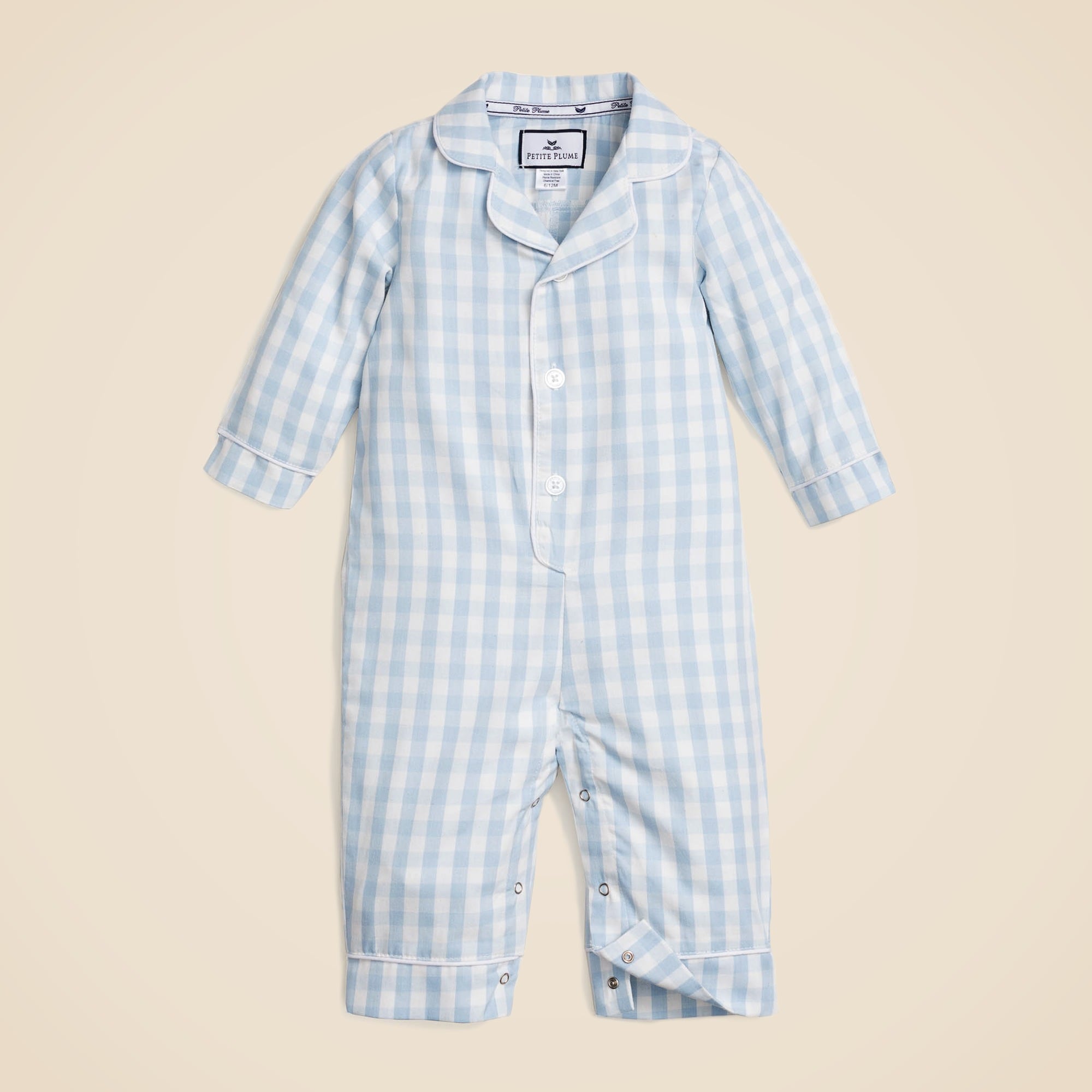 boys Petite Plume™ infants' romper in gingham