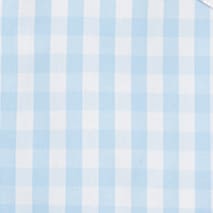 Petite Plume™ women's gingham robe LIGHT BLUE