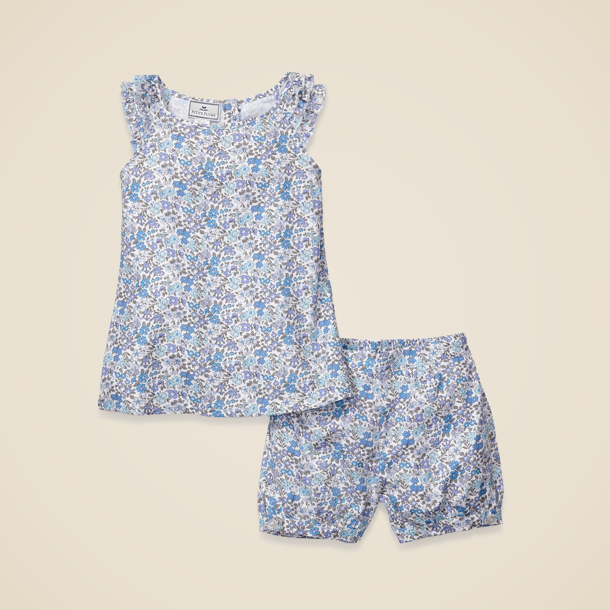 girls Petite Plume&trade; girls&apos; Fleur d&apos;Azur Amelie short set