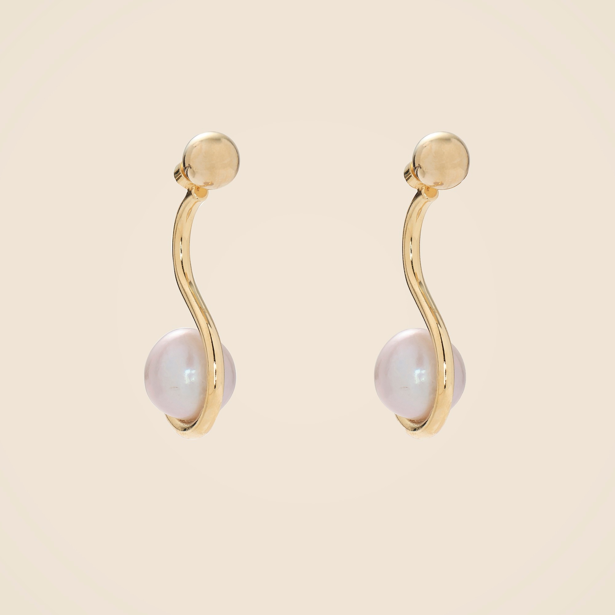 womens Lady Grey pearl ivy earrings